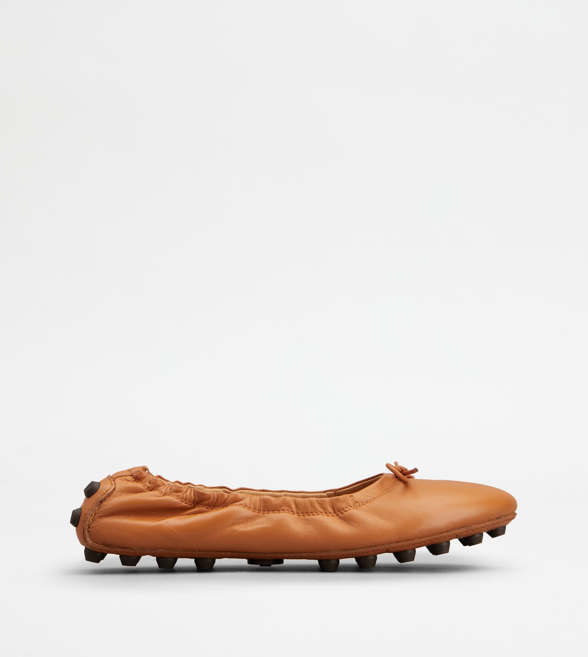 Bubble Ballerinas in Leather — Brown — XXW76K0HD20SOMG600