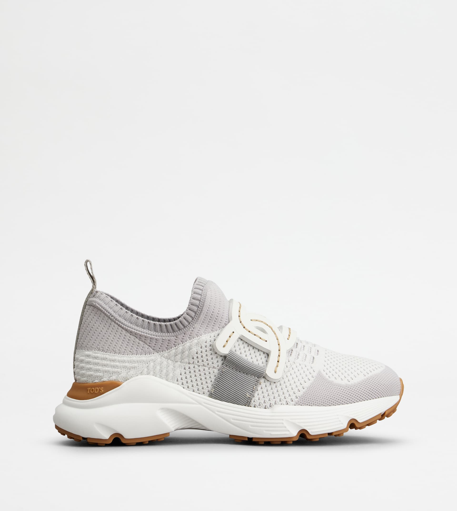 Sneakers in High-Tech Fabric — Grey, Brown — XXW54C0EM60Q6LFJWE