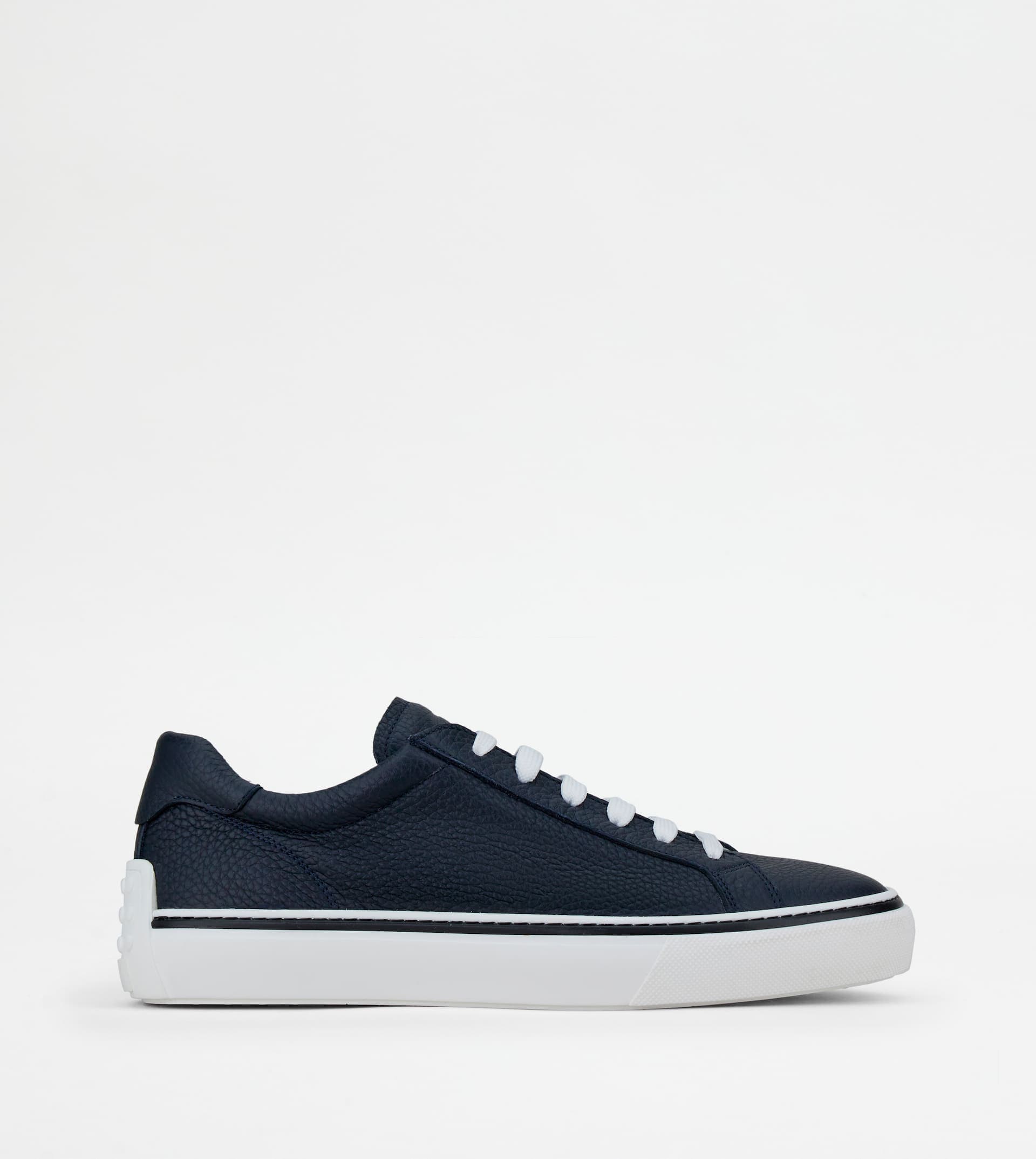 Sneakers in Leather — Blue — XXM03E0EA40EK0U801