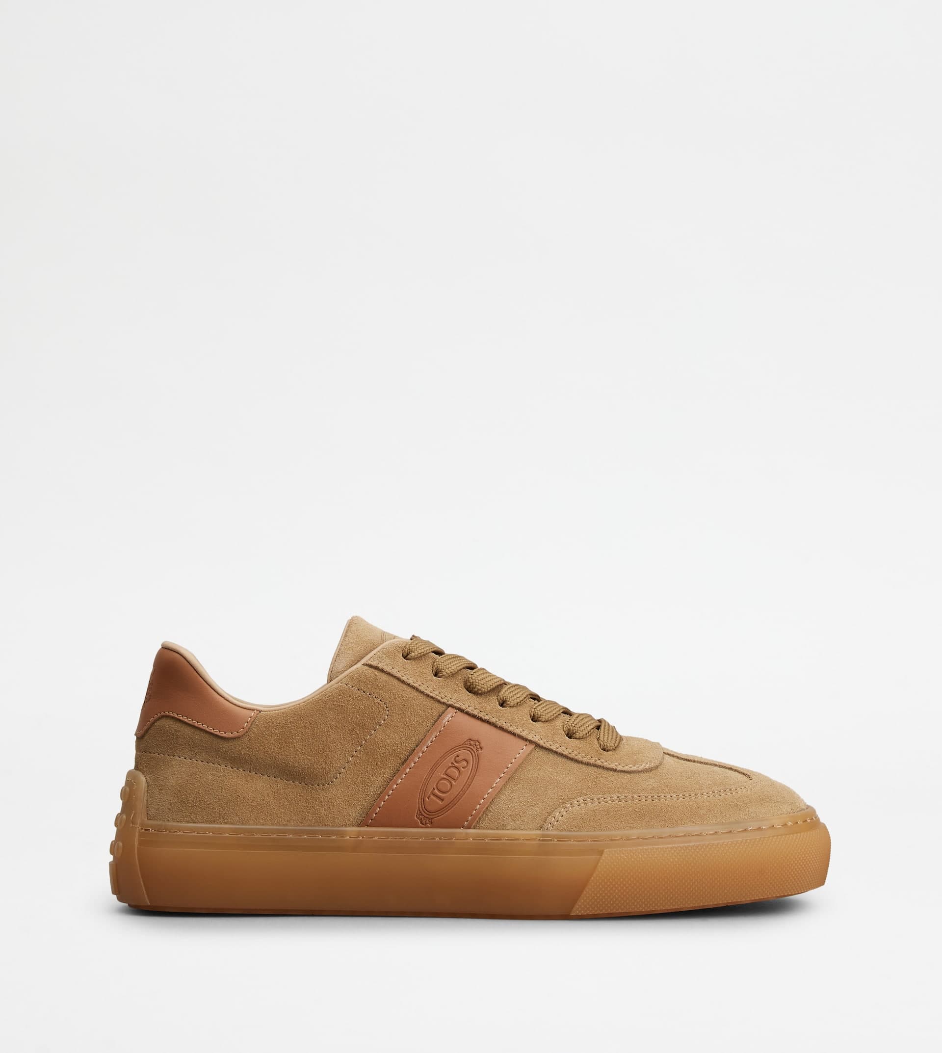 Sneakers in Suede — Beige, Brown — XXM03E0GC50B4P7P61