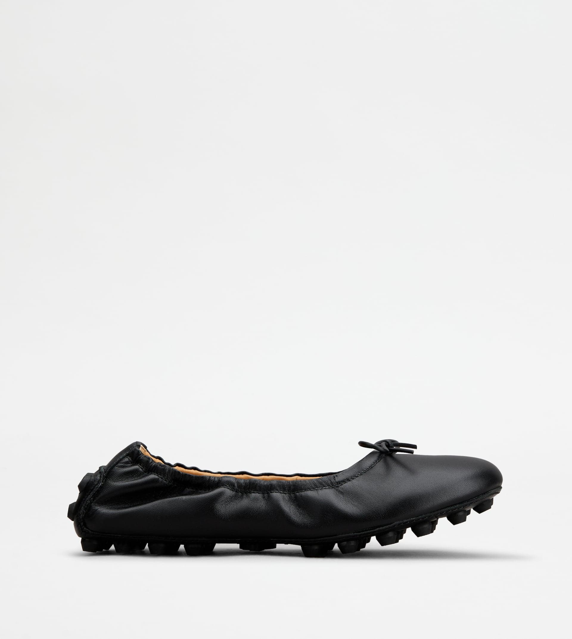 Bubble Ballerinas in Leather — Black — XXW76K0HD20SOM9999