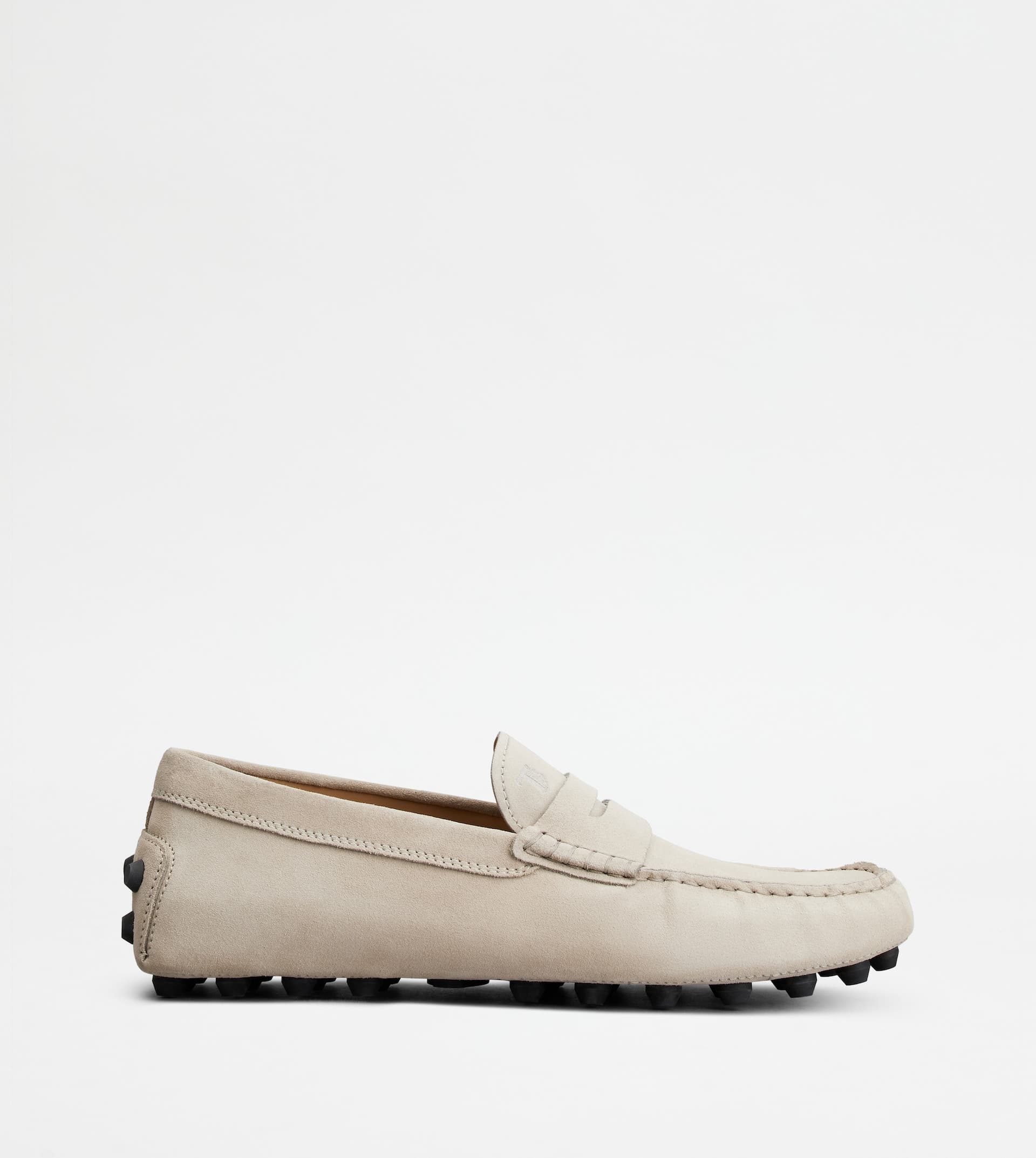 Gommino Bubble in Suede — Off white, Black — XXM52K00640RE0C006