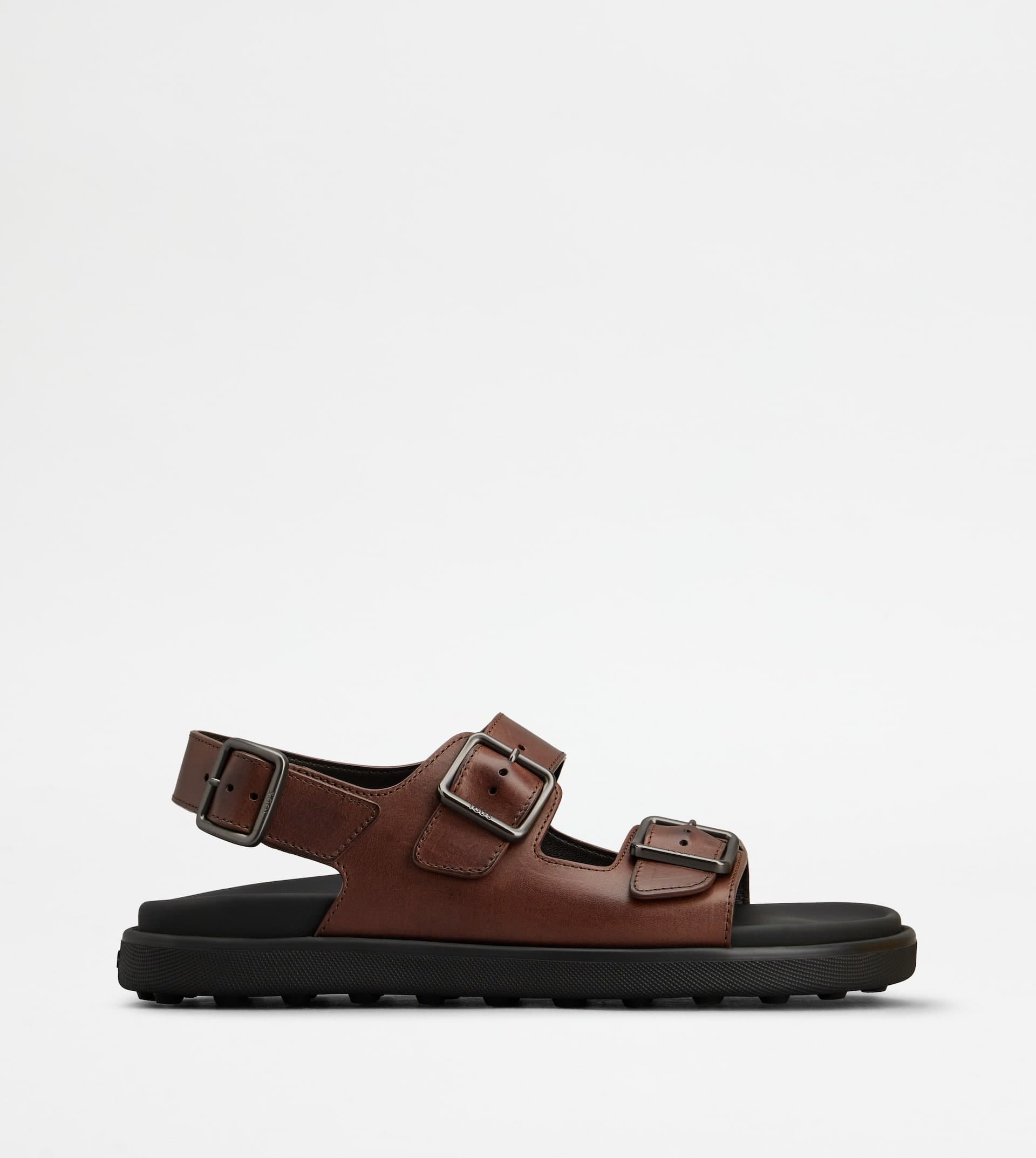 Sandals in Leather — Brown — XXM60K0HB70NHVS603