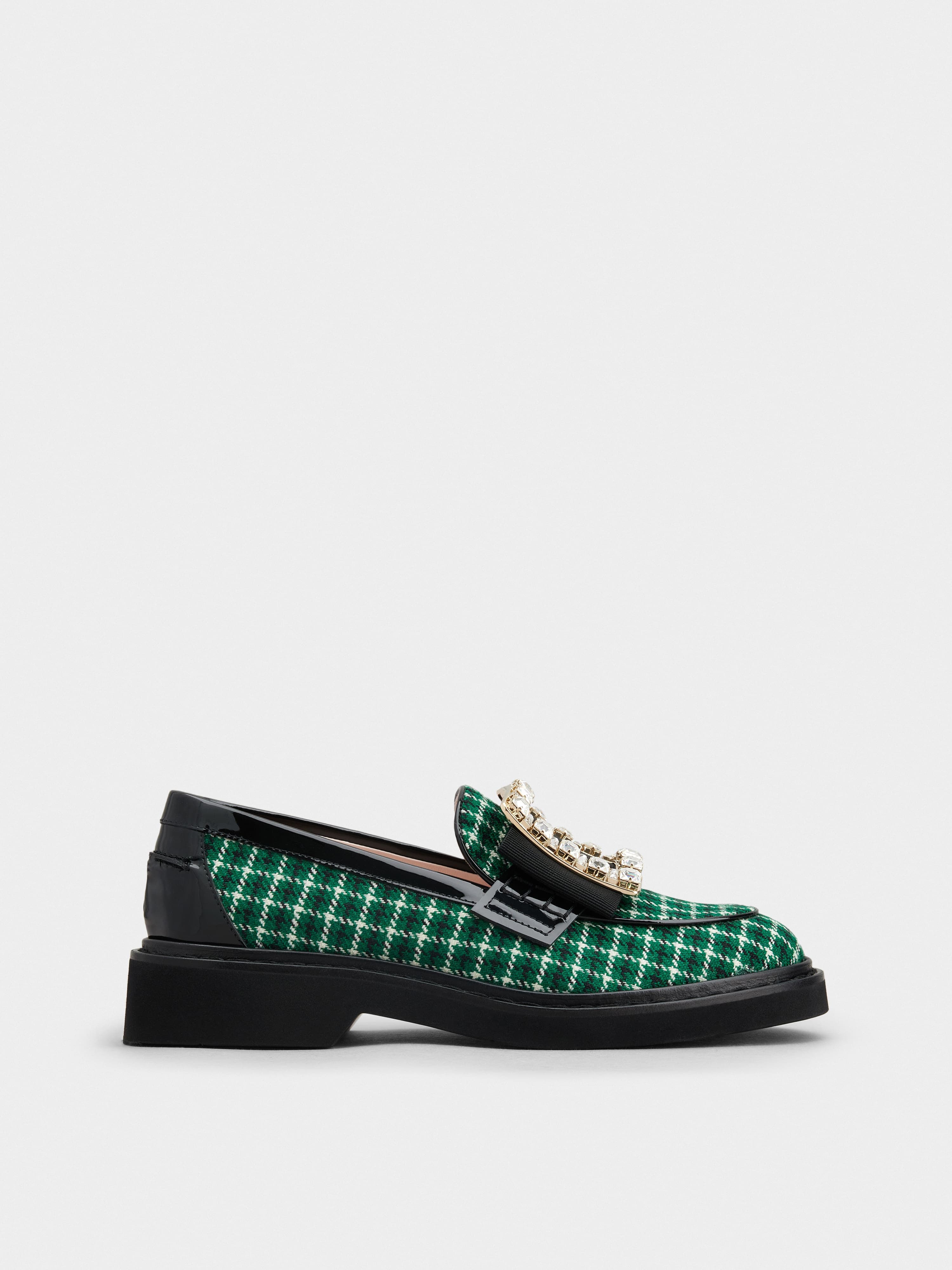 Viv' Rangers Strass Buckle Loafers in Fabric — RVW54834060SDS0G49