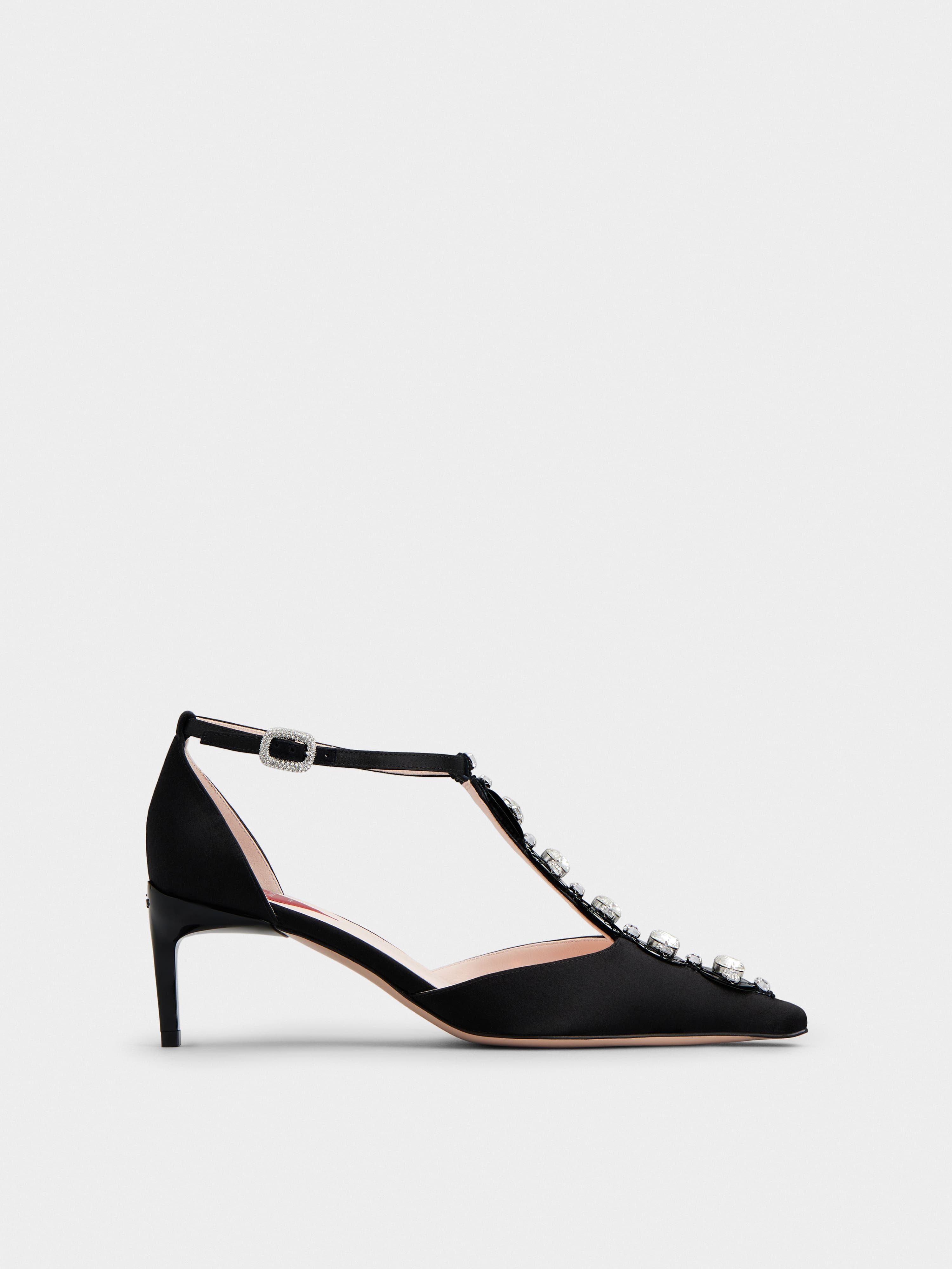Viv' Canard Disco D'Orsay Pumps in Satin — RVW72237640912B999