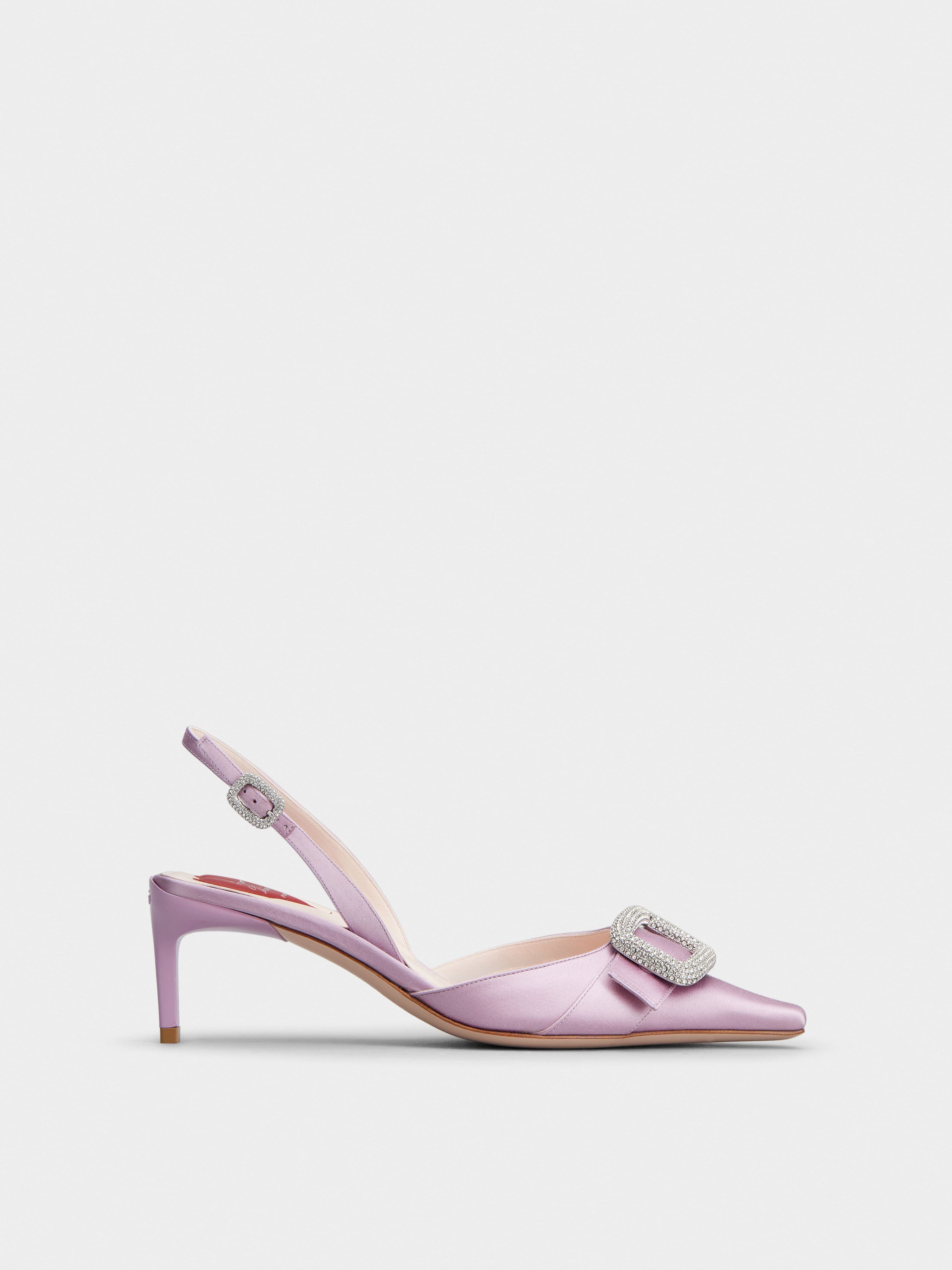 Viv’ Canard Slingback Pumps in Satin — RVW72237600RS0L223