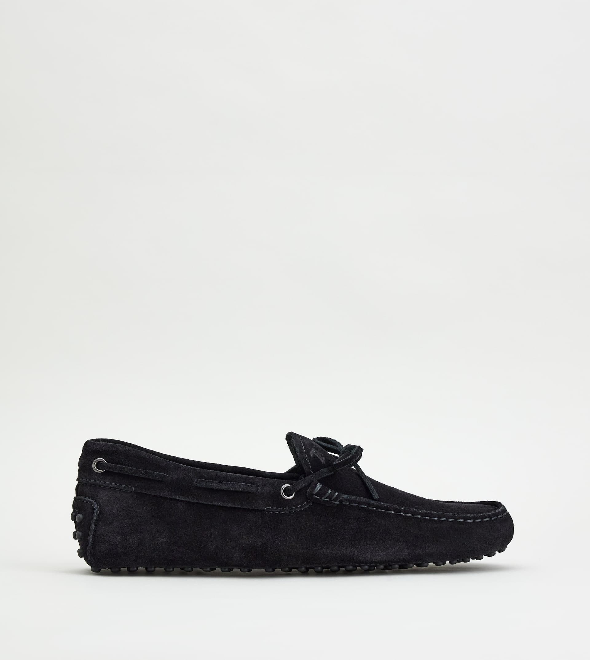 Gommino Driving Shoes in Suede — Black — XXM0GW05470RE0B999