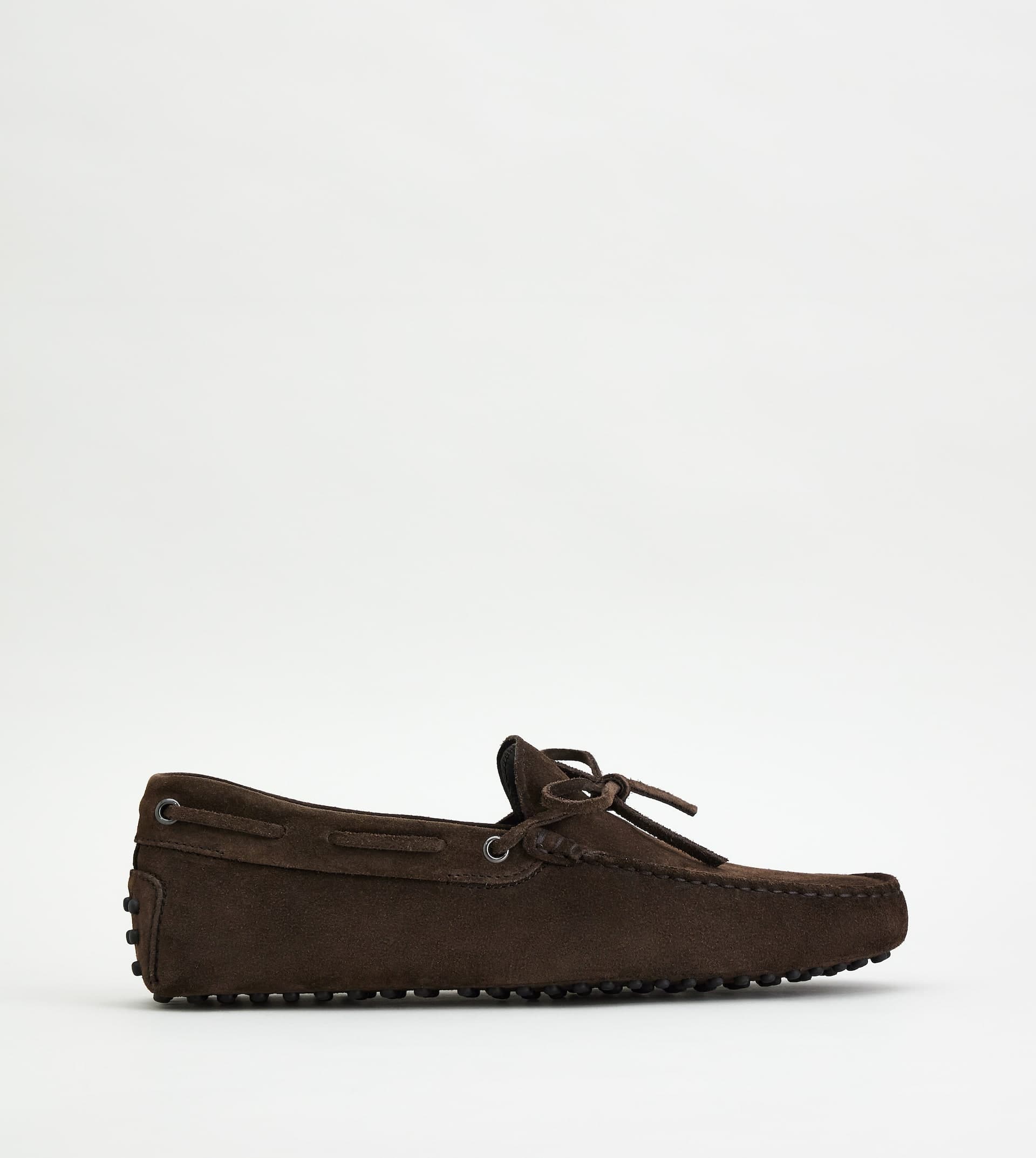 Gommino Driving Shoes in Suede — Brown — XXM0GW05470RE0S800