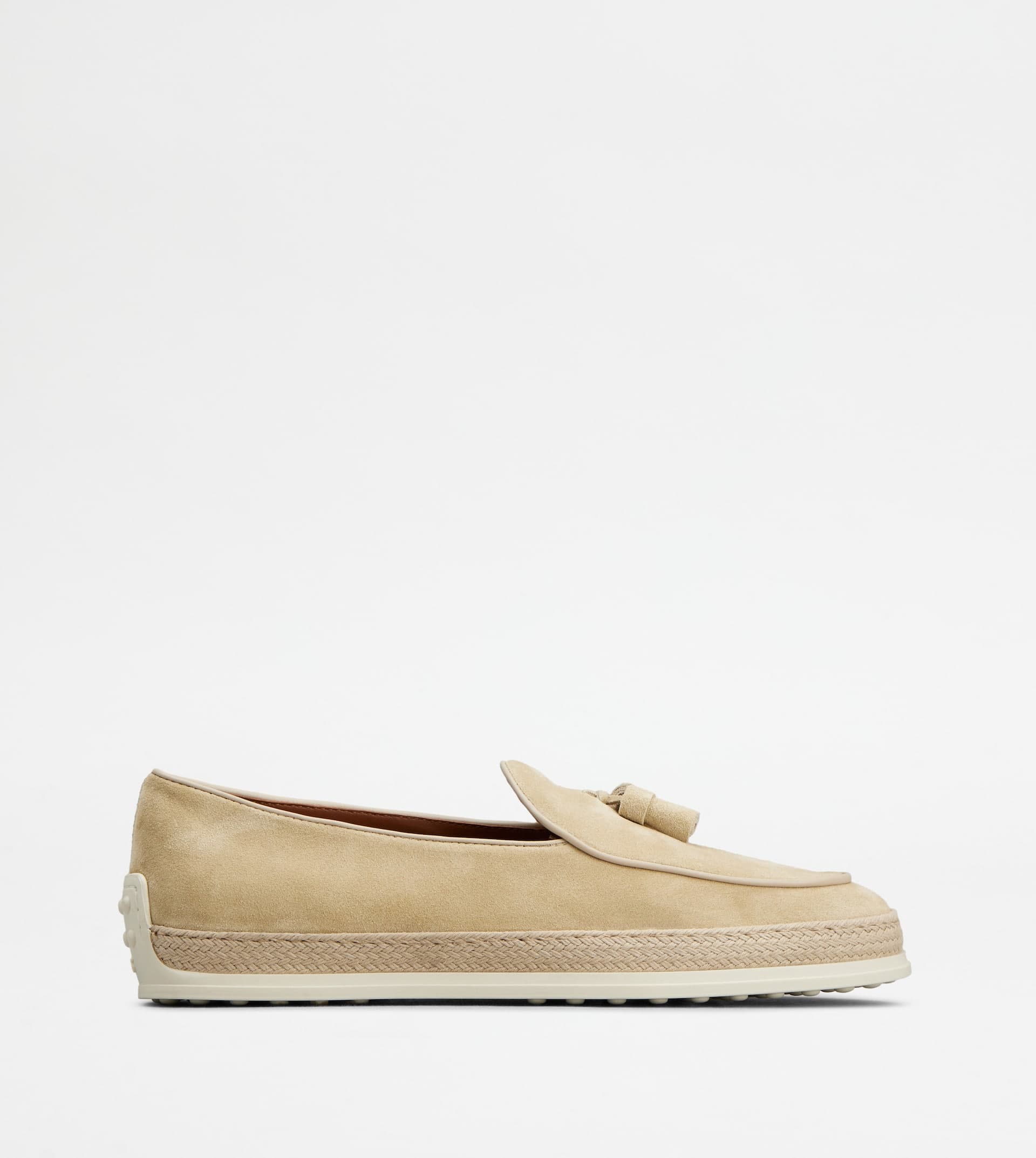Loafers in Suede — Beige — XXM0TV0HG10SGOHT23