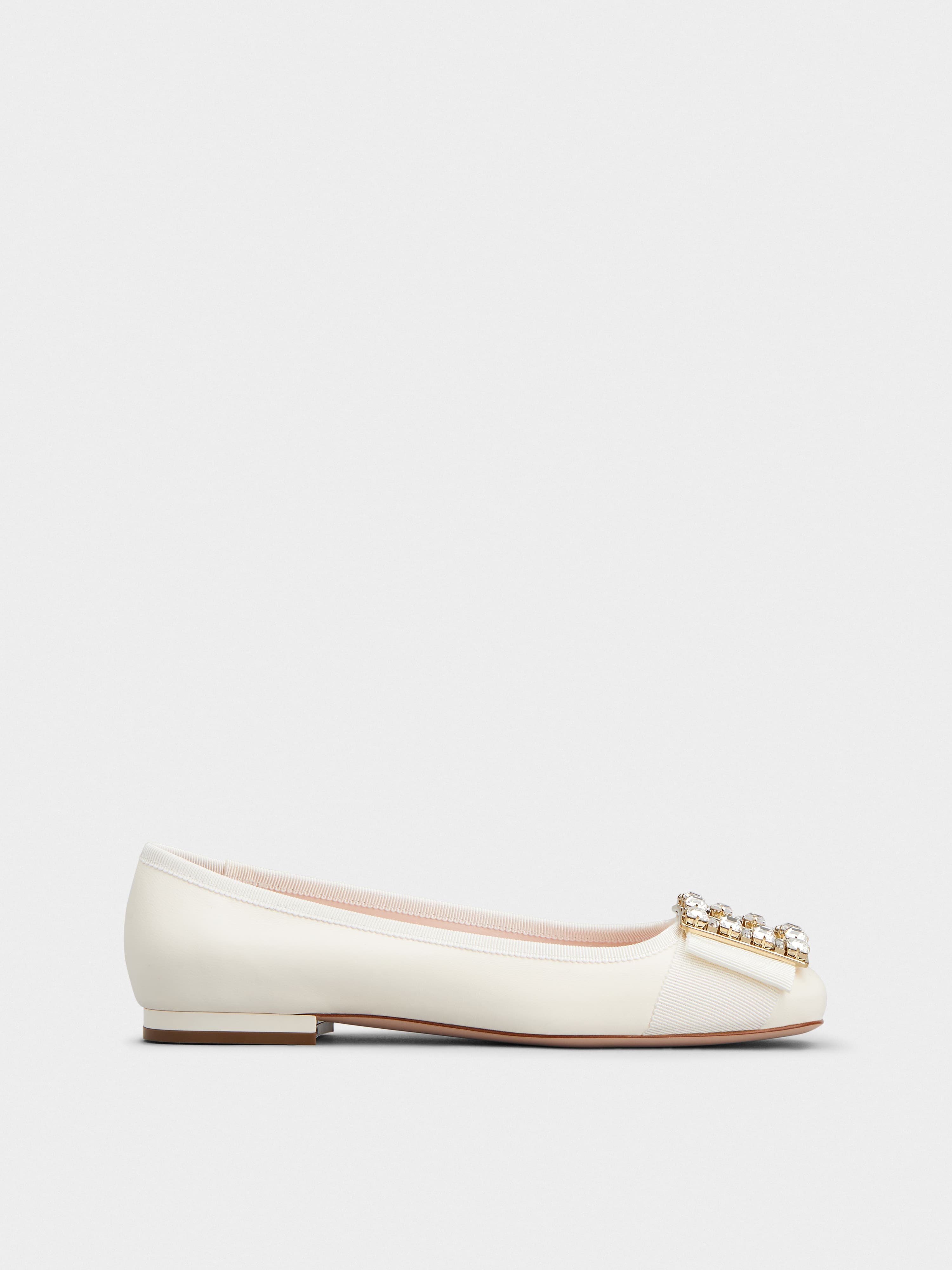 Très Vivier Strass Buckle Ballerinas in Nappa Leather — RVW4493572091TC019