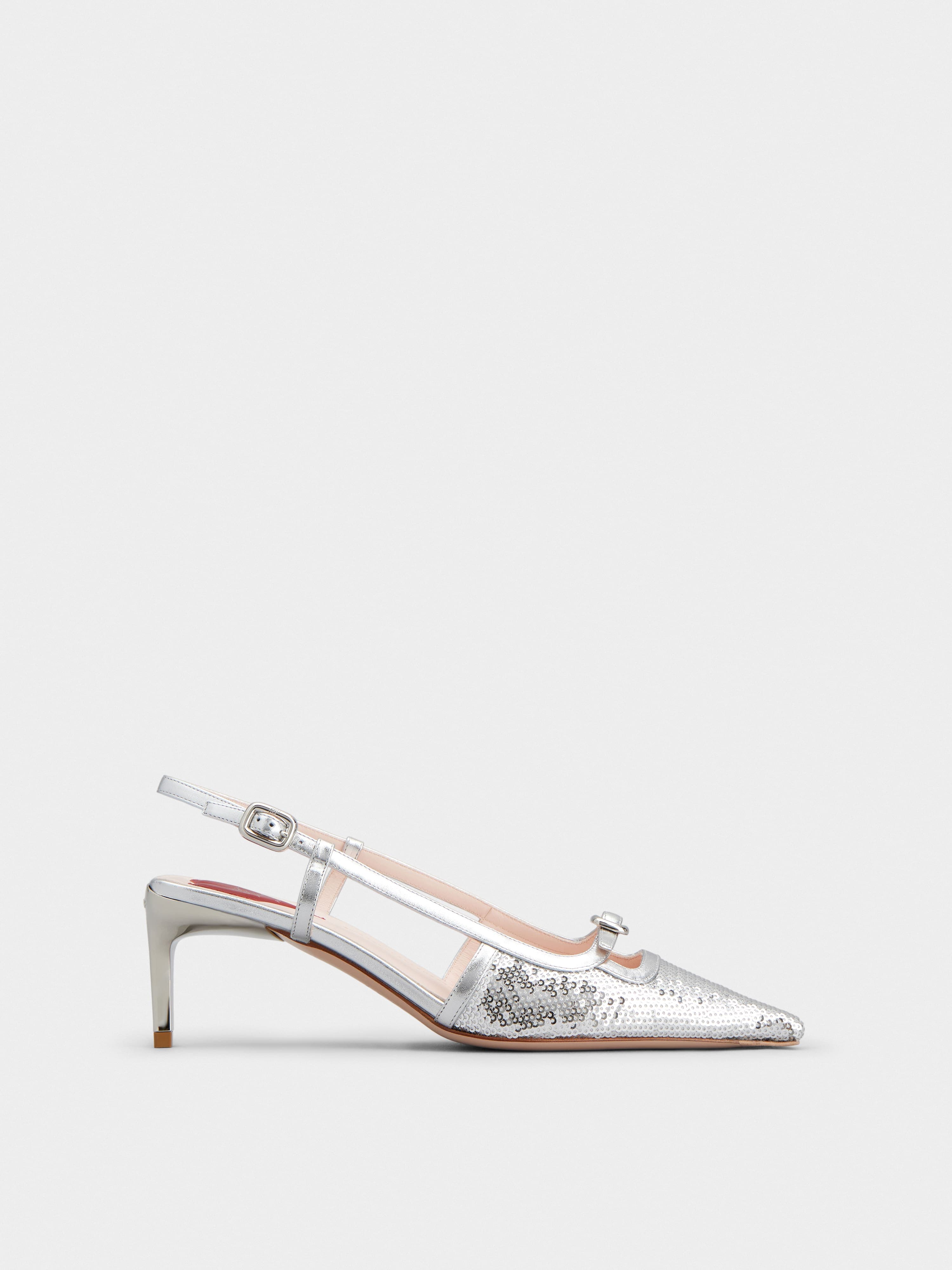 Viv' Canard Slingback Pumps in Fabric — RVW72238700TKQB200