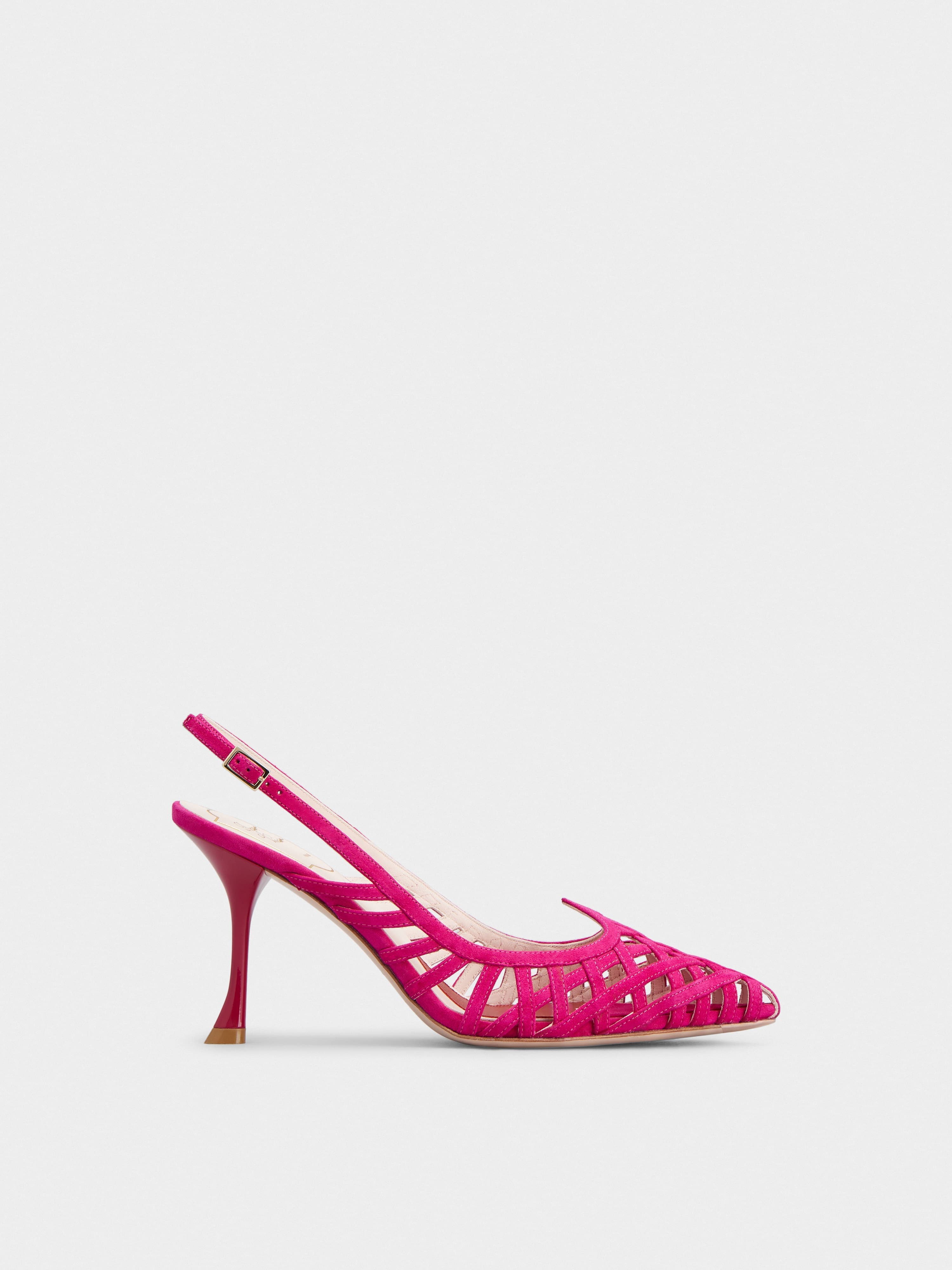 I Love Vivier Multistrap Slingback Pumps in Suede — RVW53038590HR0M807