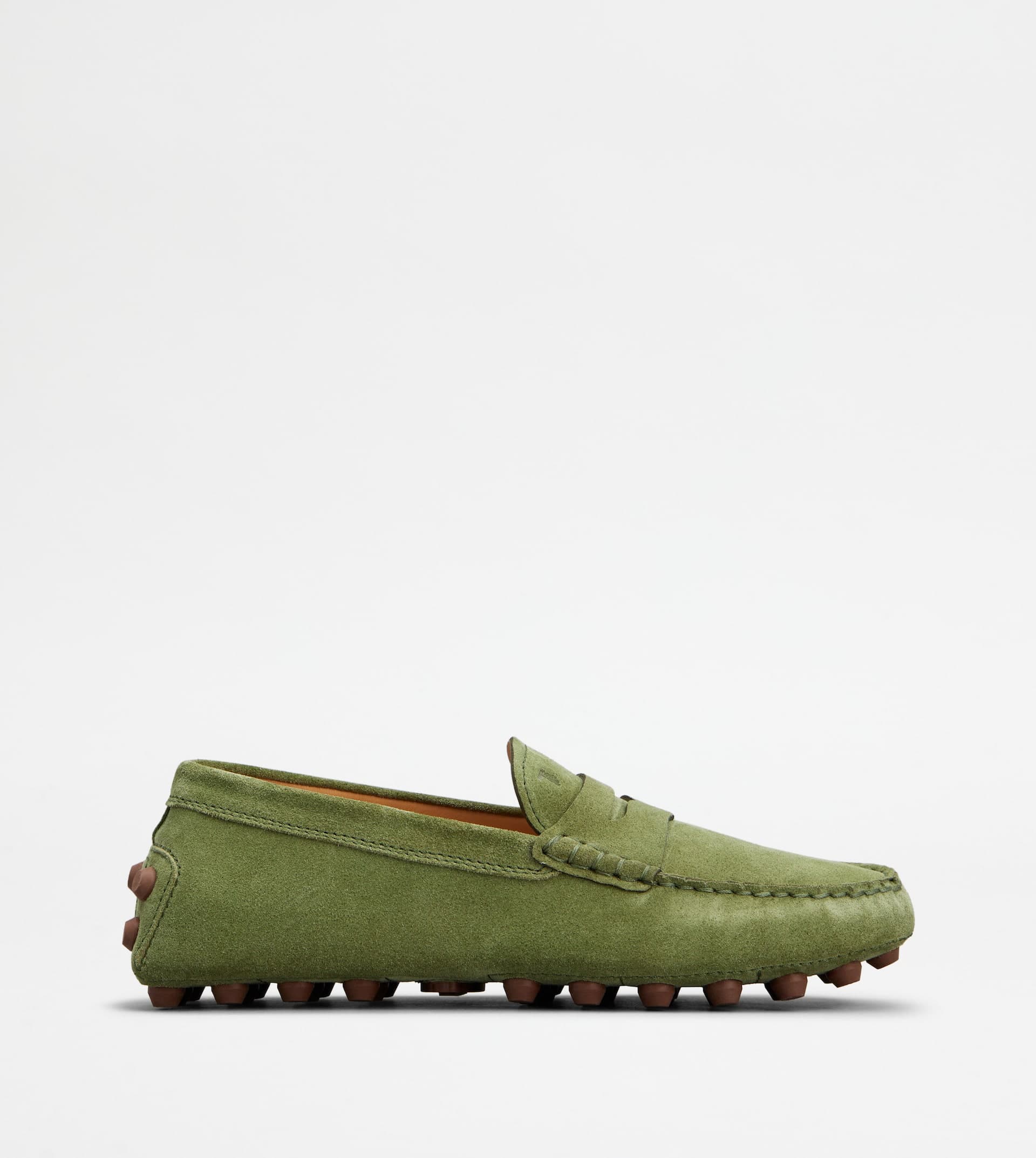 Gommino Bubble in Suede — Green — XXW52K00010M8WV225