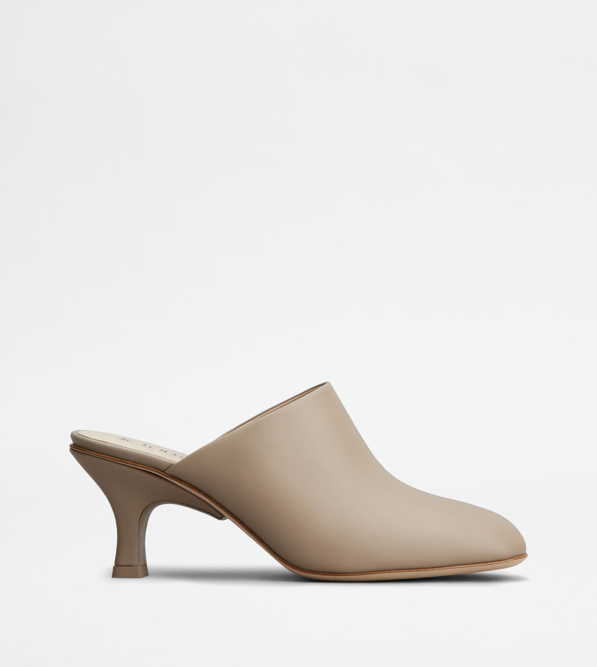 Mules in Leather — Grey — XXW19L0IJ40GOCB006