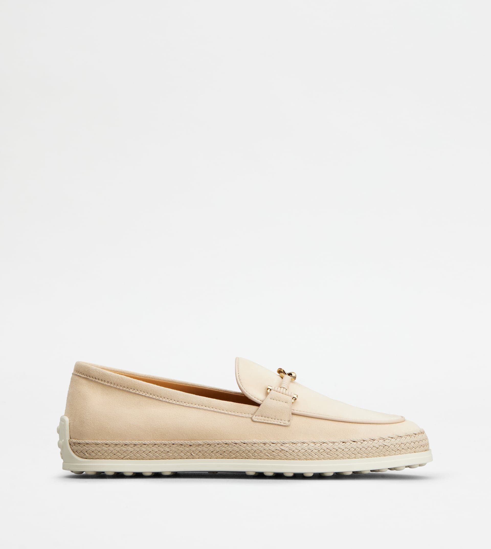 Loafers in Suede — Beige — XXW92K0HZ00D8WC600