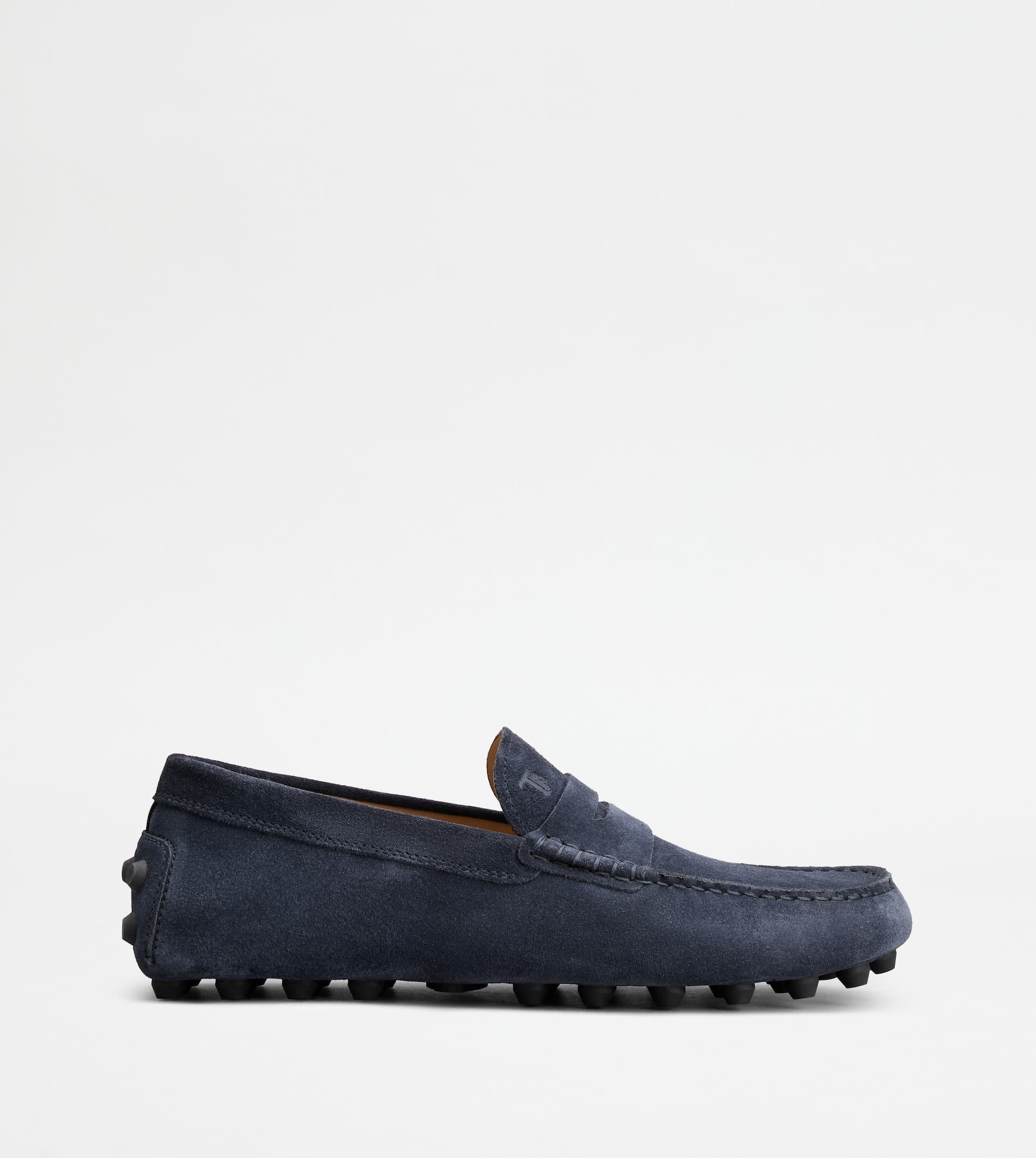 Gommino Bubble in Suede — Blue, Grey — XXM52K00640RE0U805
