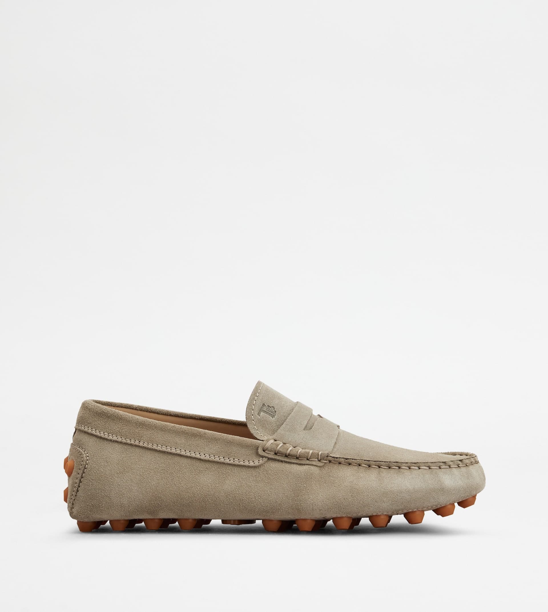 Gommino Bubble Loafers in Suede — Beige — XXM52K00640RE0C405