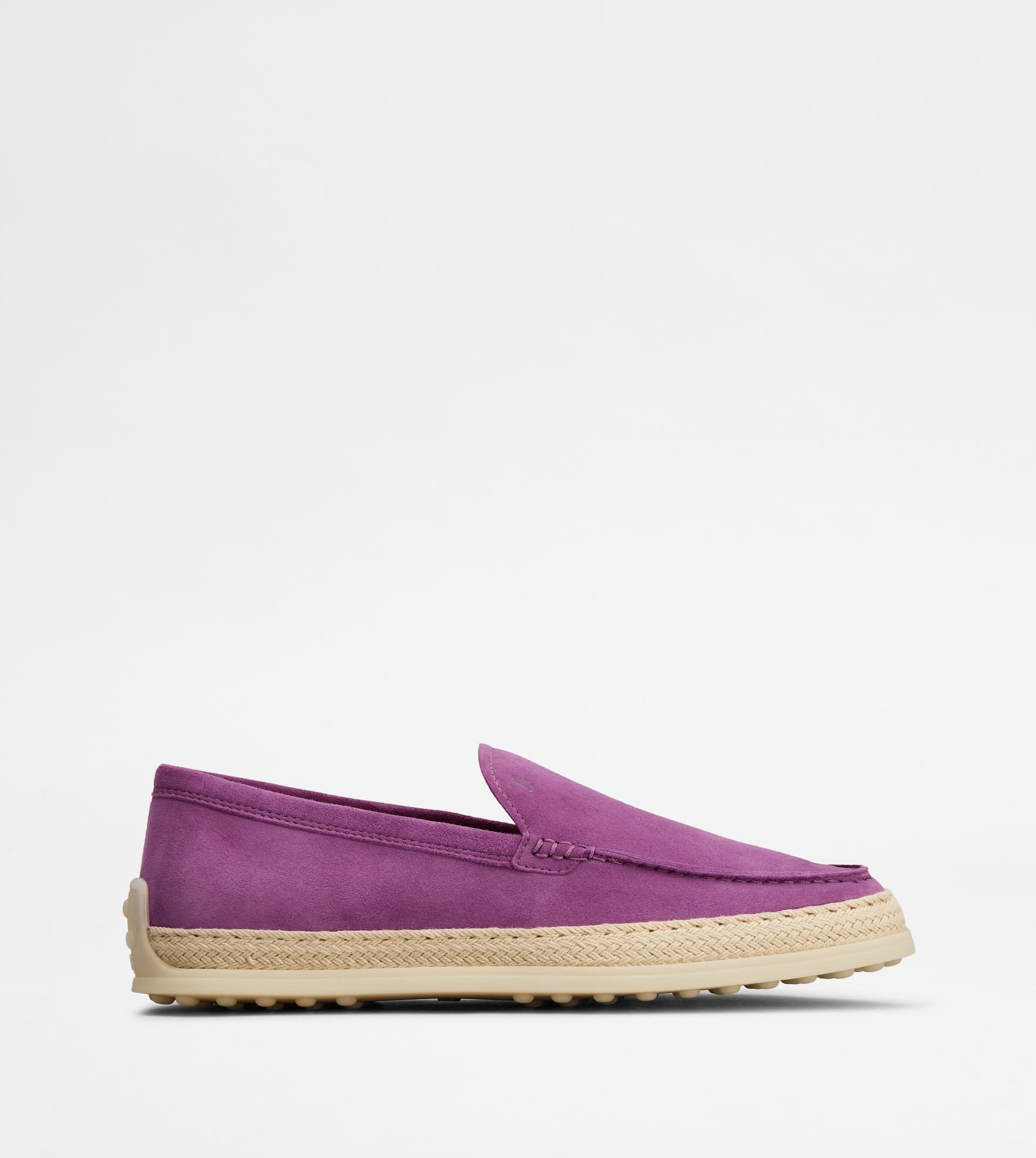 Slipper Loafers in Suede — Violet — XXW92K0HU30HR0L227