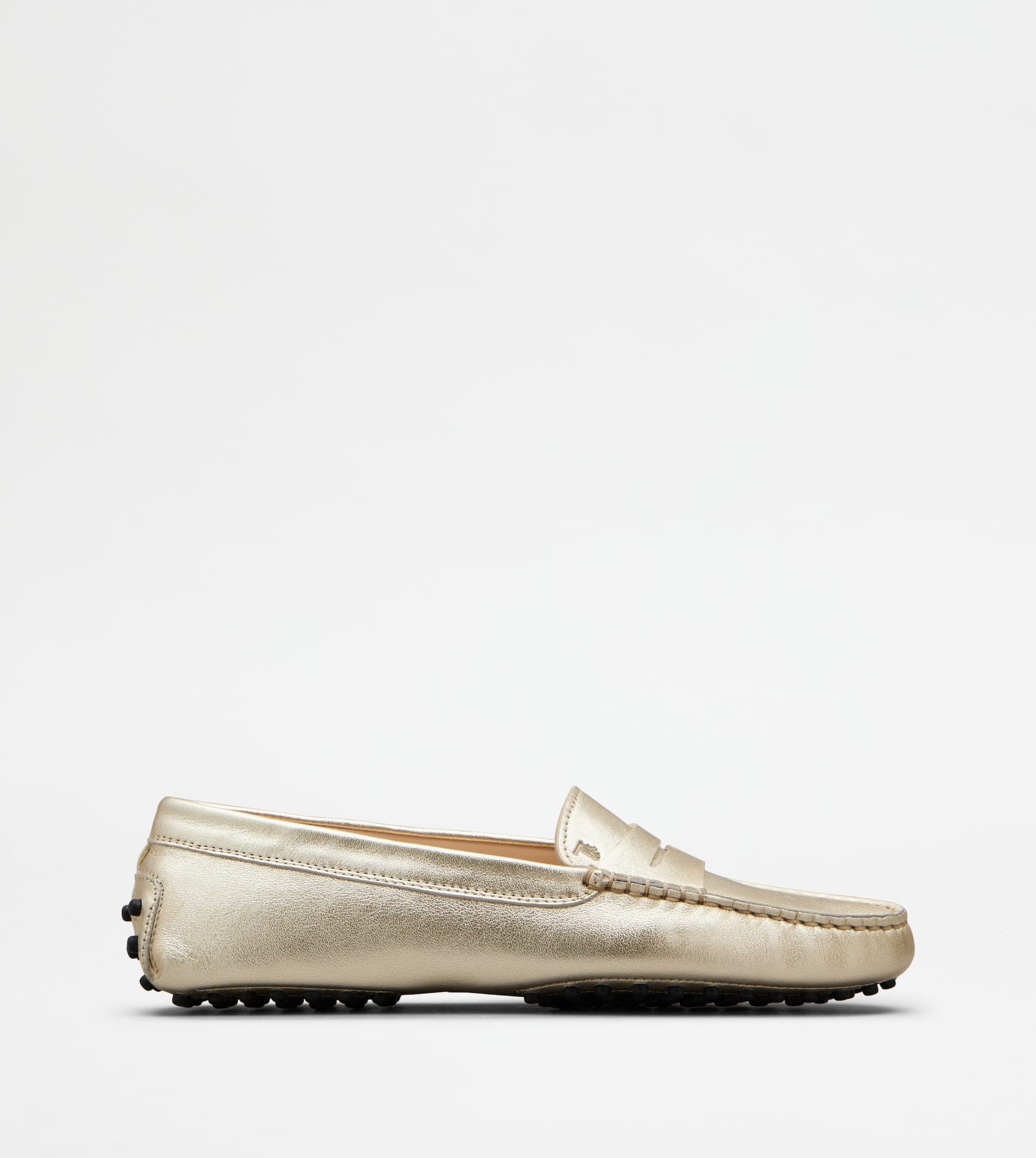 Gommino Driving Shoes in Leather — Gold — XXW00G00010S8FB008