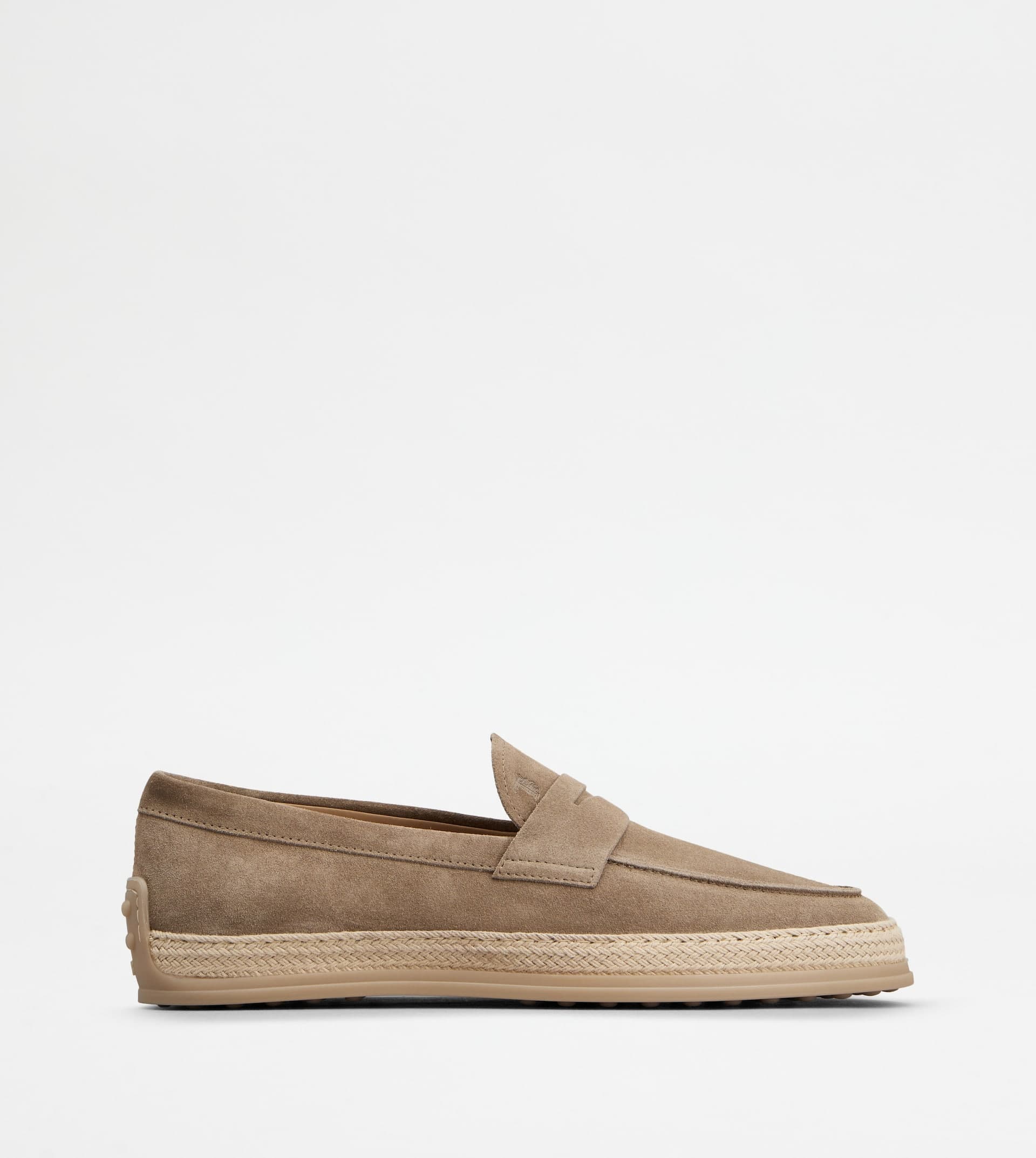 Loafers in Suede — Beige — XXM0TV0FQ80BYEC407