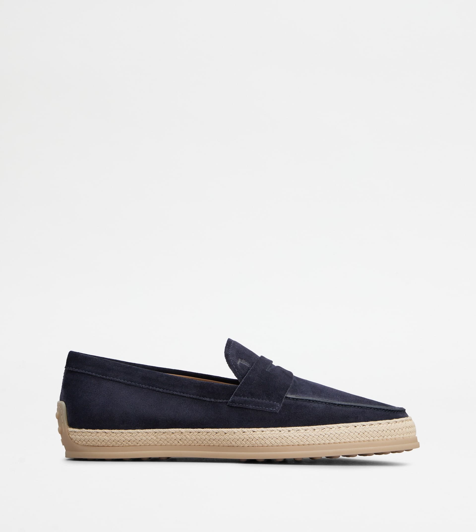 Loafers in Suede — Blue — XXM0TV0FQ80BYEU824