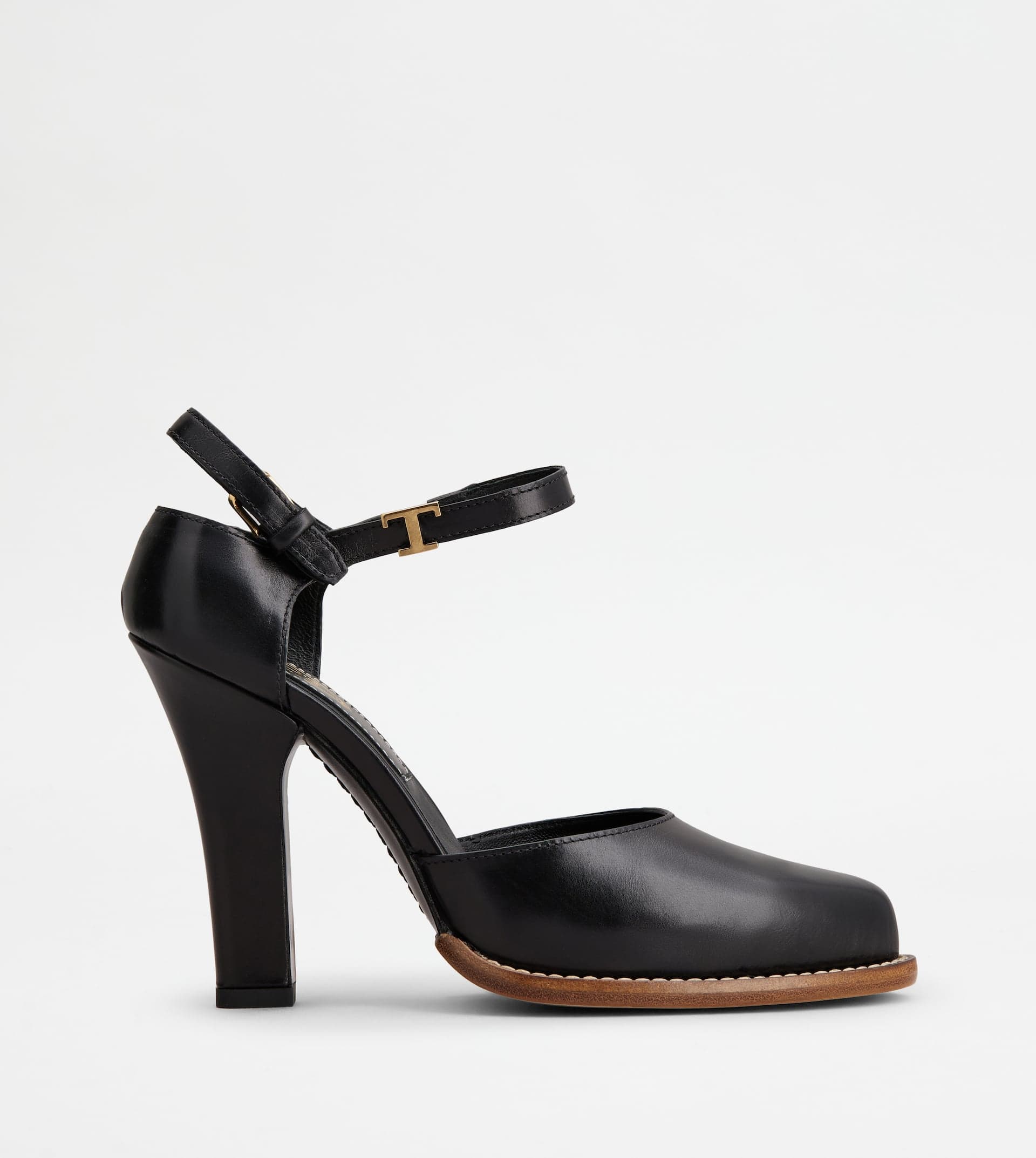 D'Orsay Pumps in Leather — Black — XXW90K0HR10EHOB999