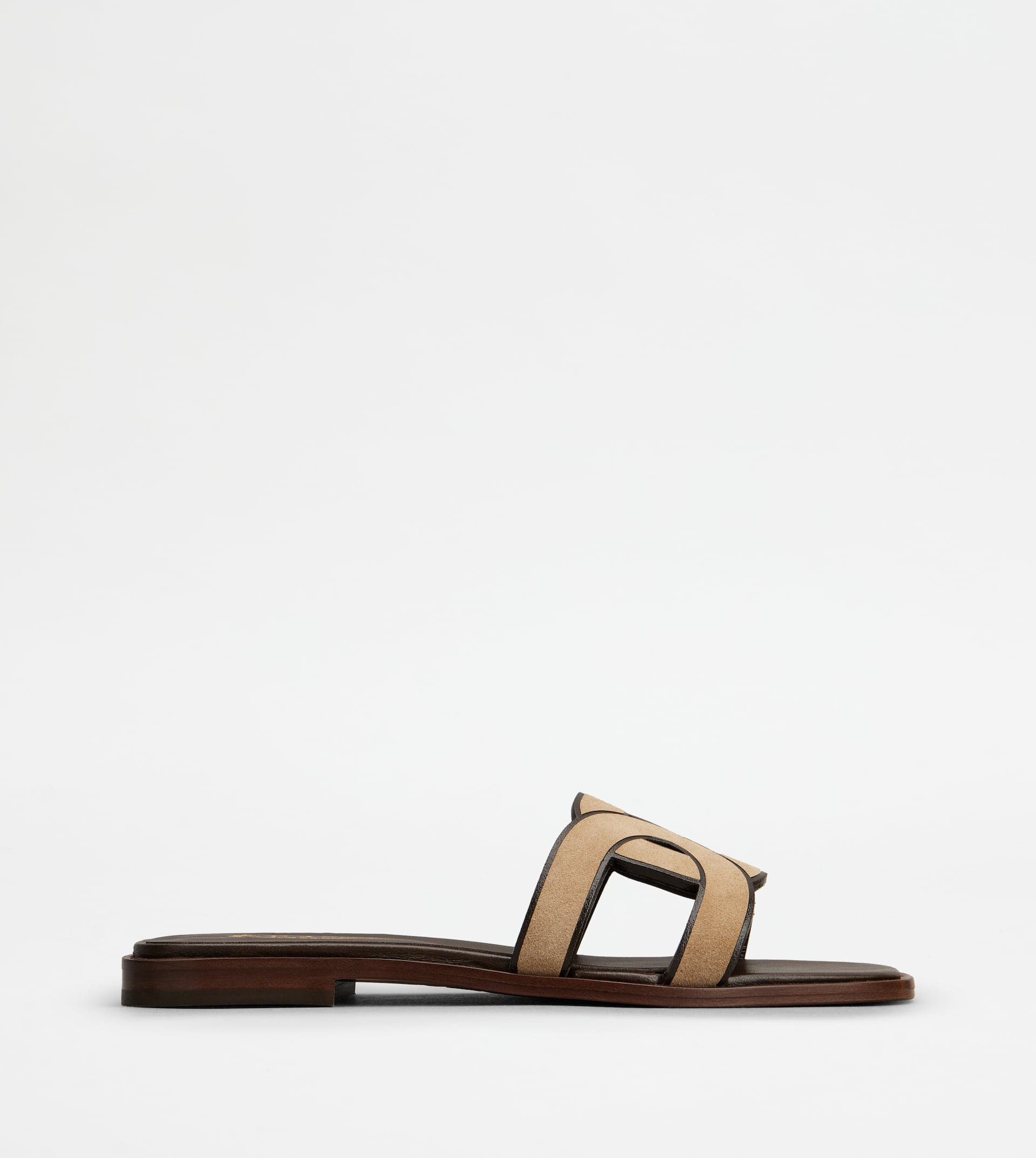 Sandals in Suede — Brown — XXW70K0GU70RE0S812