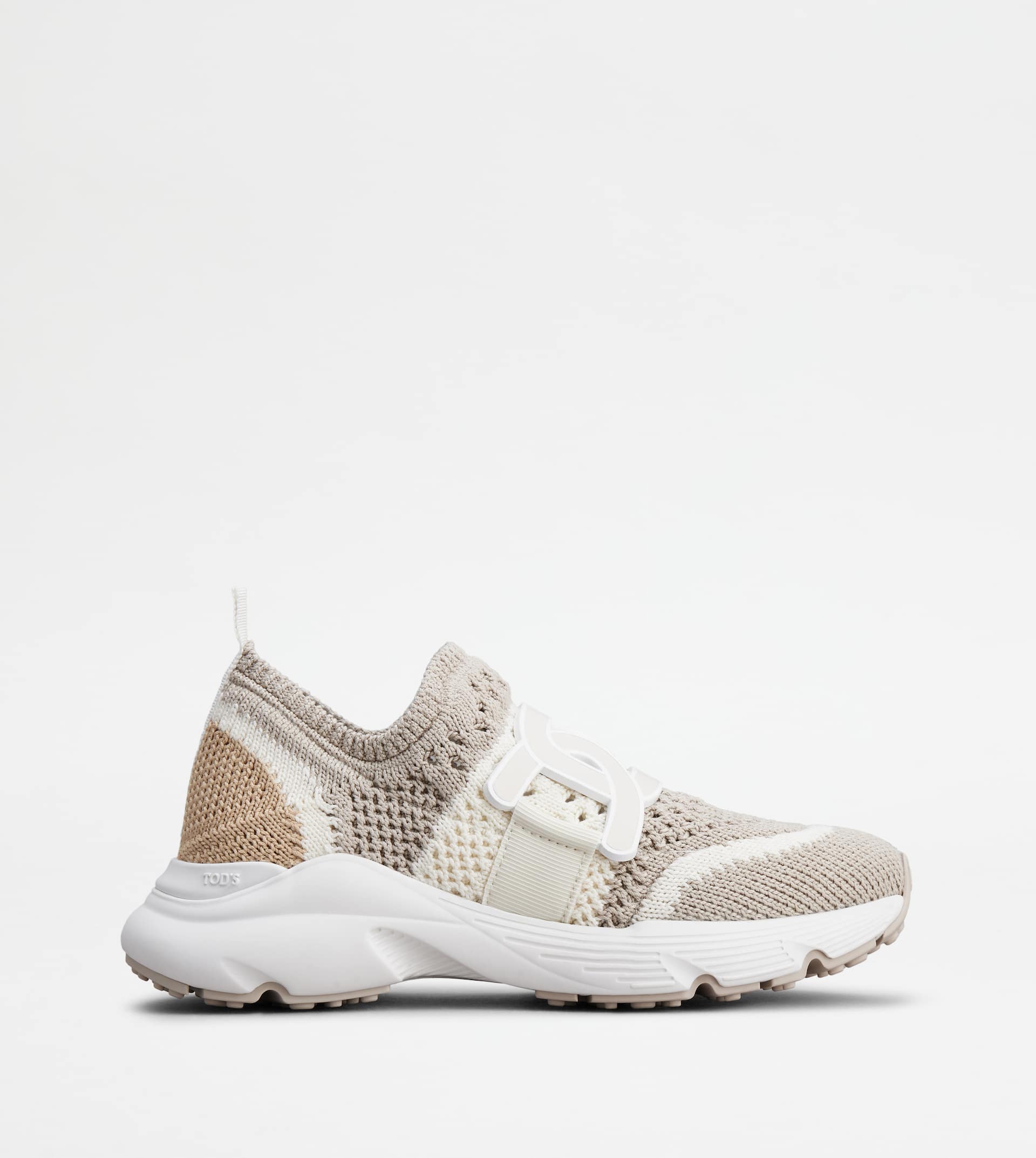 Kate Slip-on Sneakers in Fabric — Beige, Off white — XXW54C0IJ30TK7YYF2