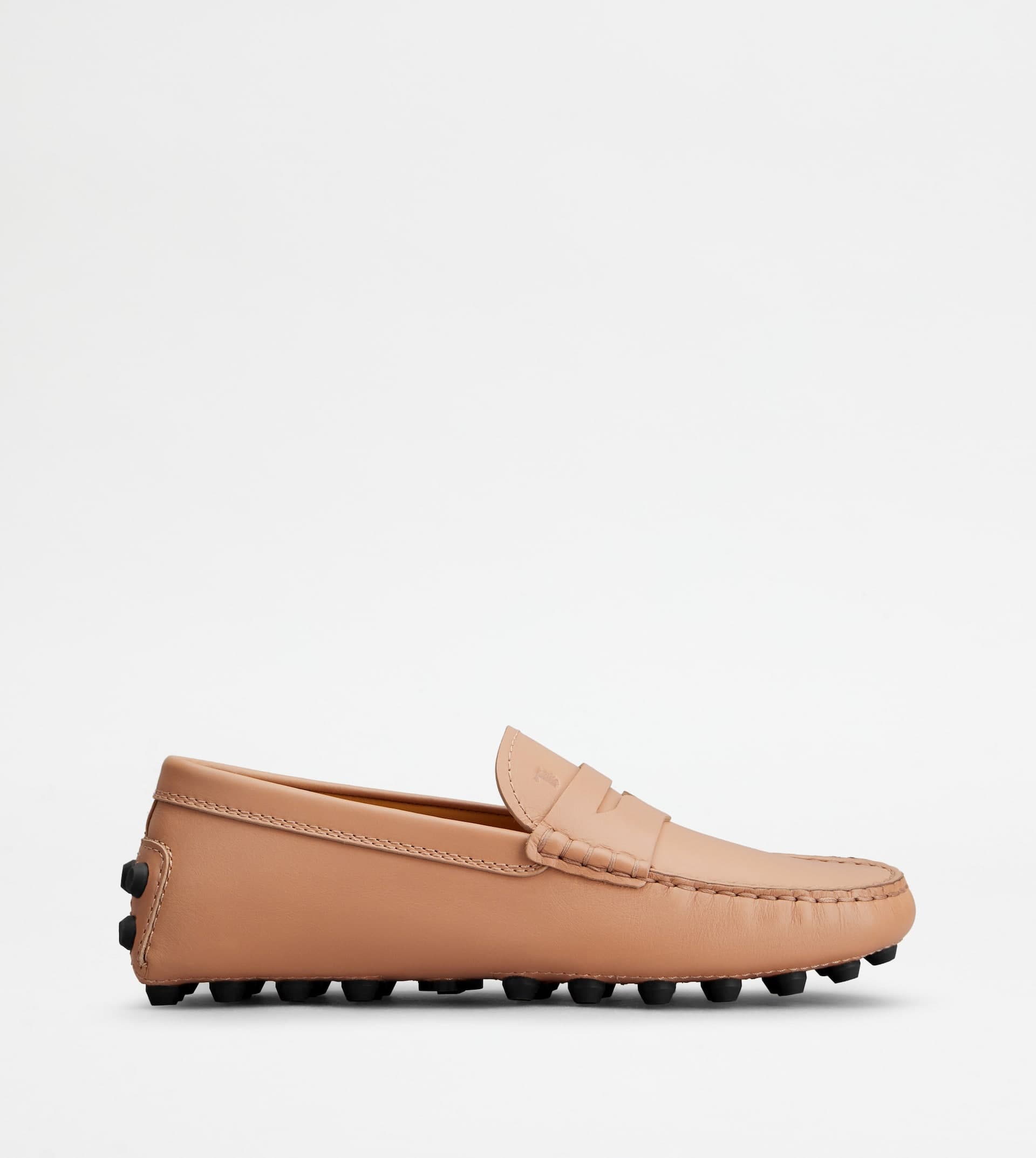 Gommino Bubble in Leather — Black, Pink — XXW52K00010N6MM032