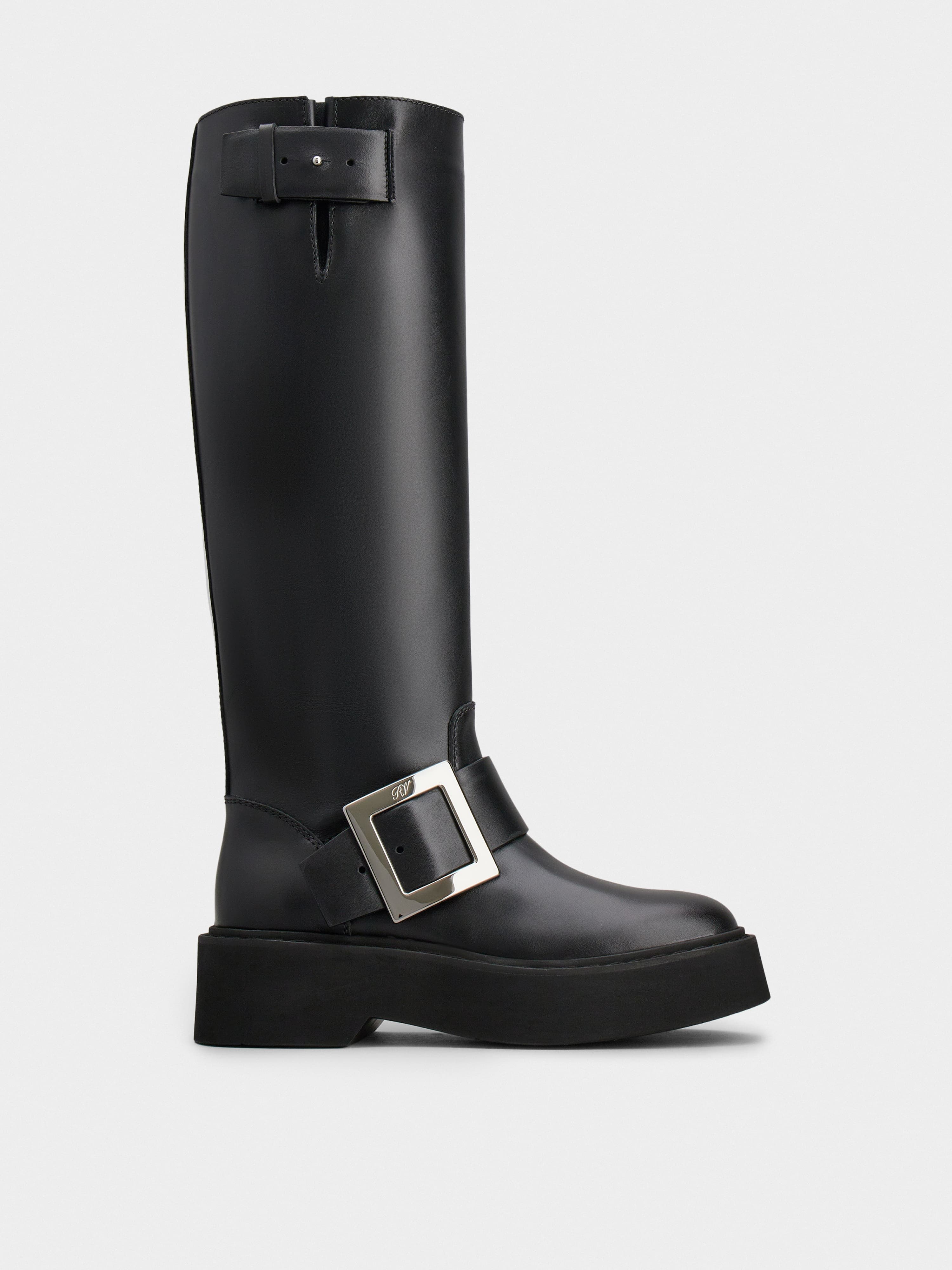 Viv' Rangers Biker Boots in leather — RVW74038990TTQB999