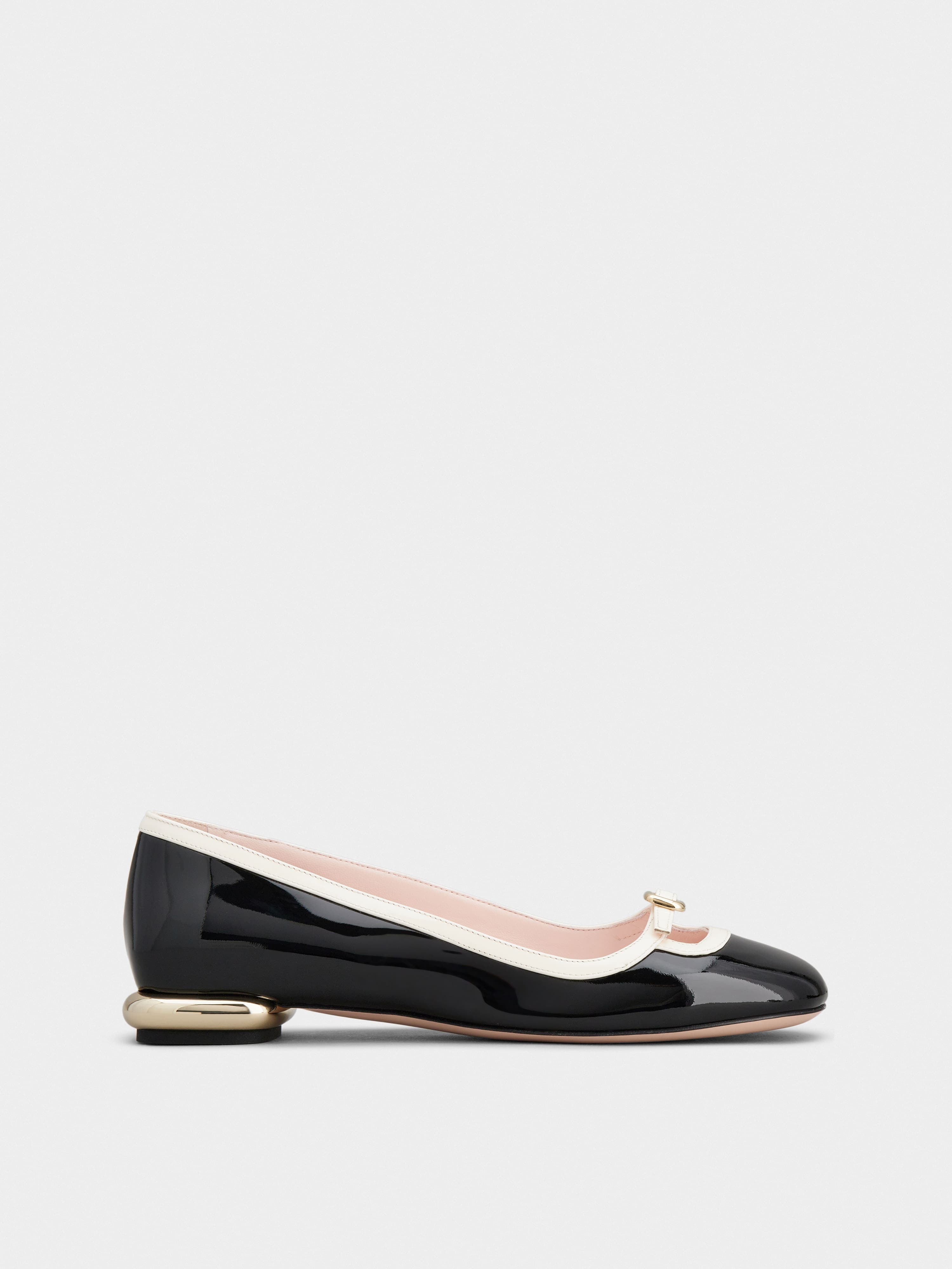 Viv' Podium Ballerinas in patent leather — RVW72738040D1P0G45