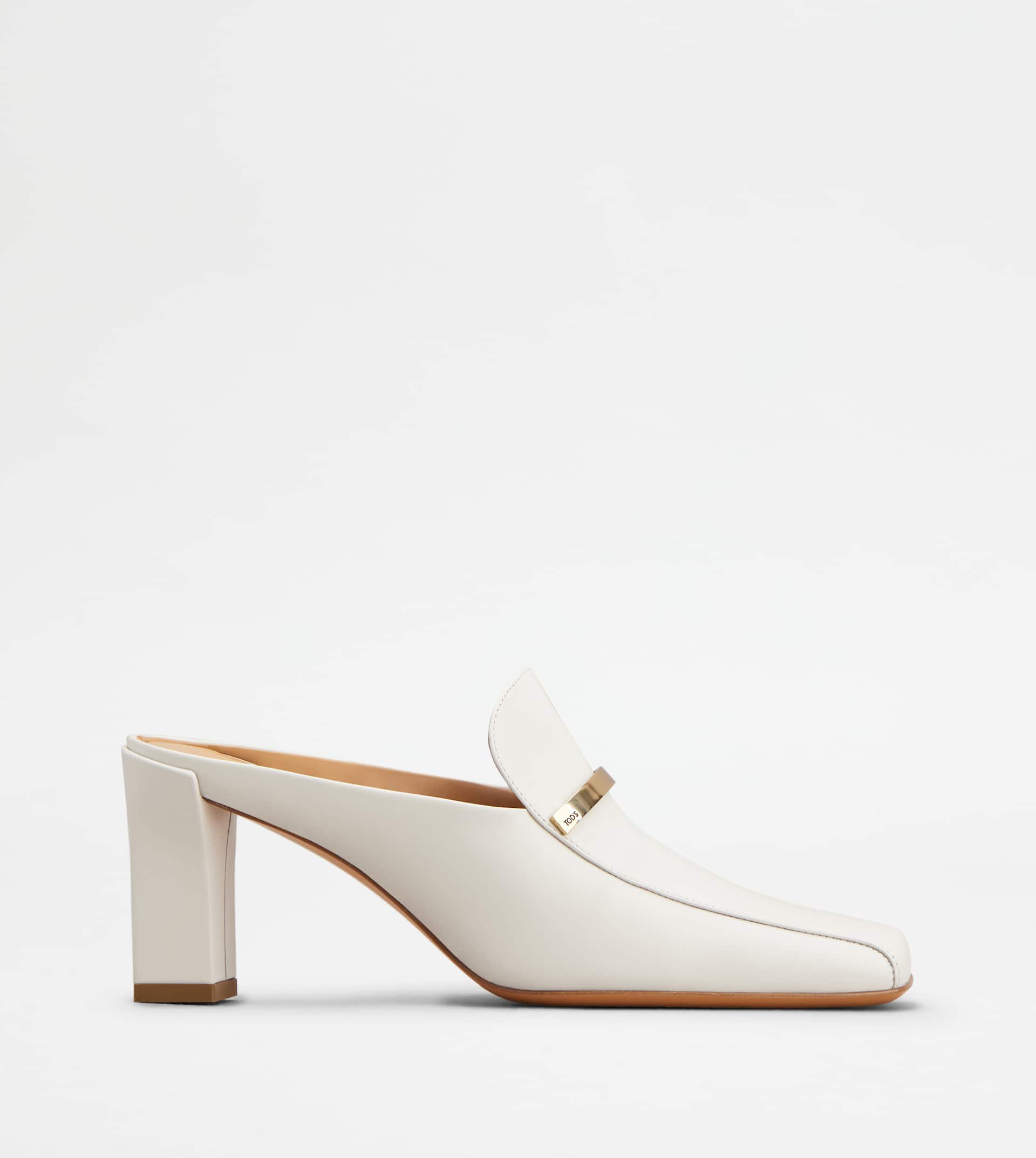 Mules in Leather — White — XXW40L0IT70GOCB015