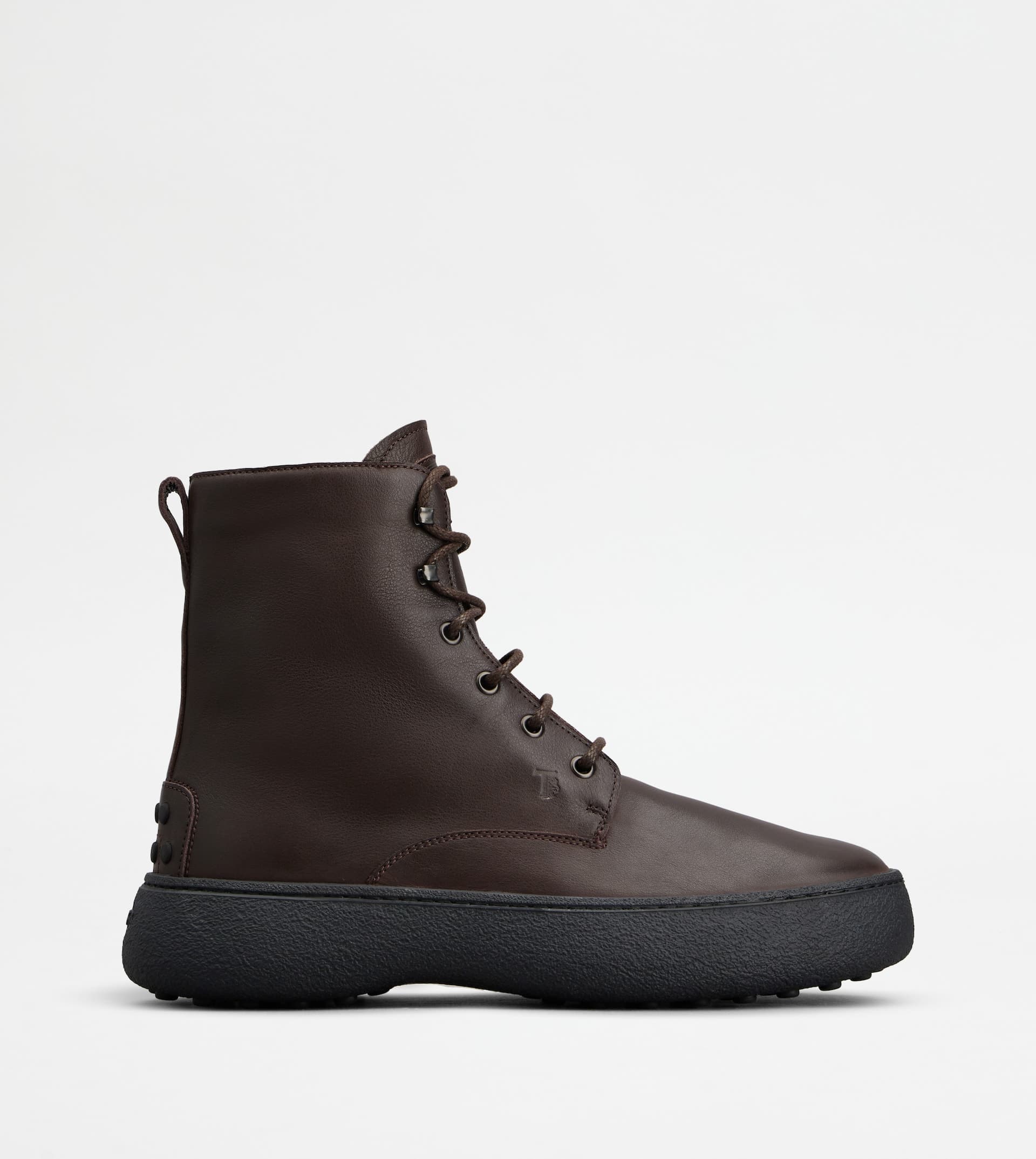 W. G. Lace-up Ankle Boots in Leather — Brown — XXM09J0GK50W8PS804