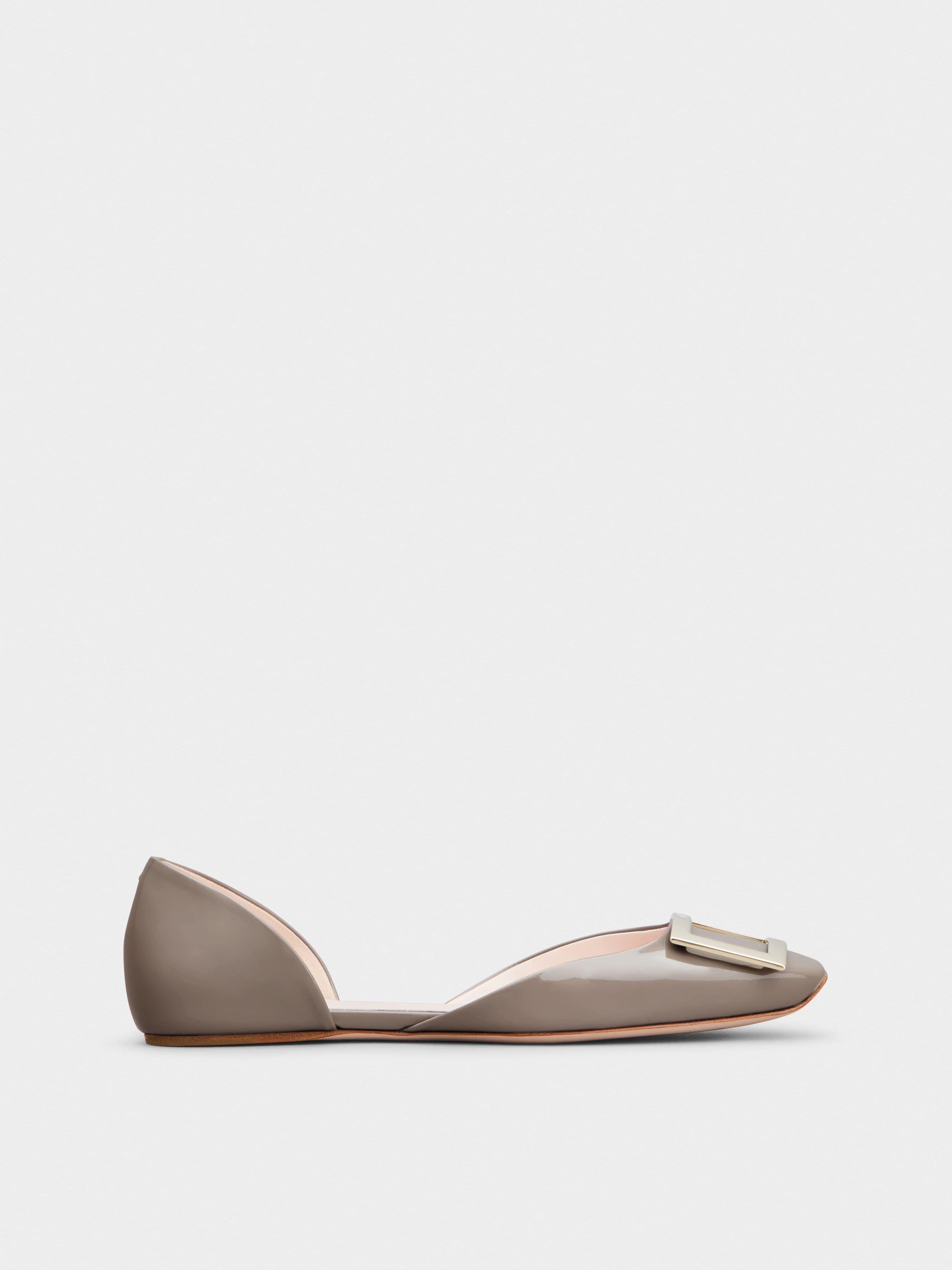 Trompette Dorsay Metal Buckle Ballerinas in Patent Leather — RVW40426940D1PC415