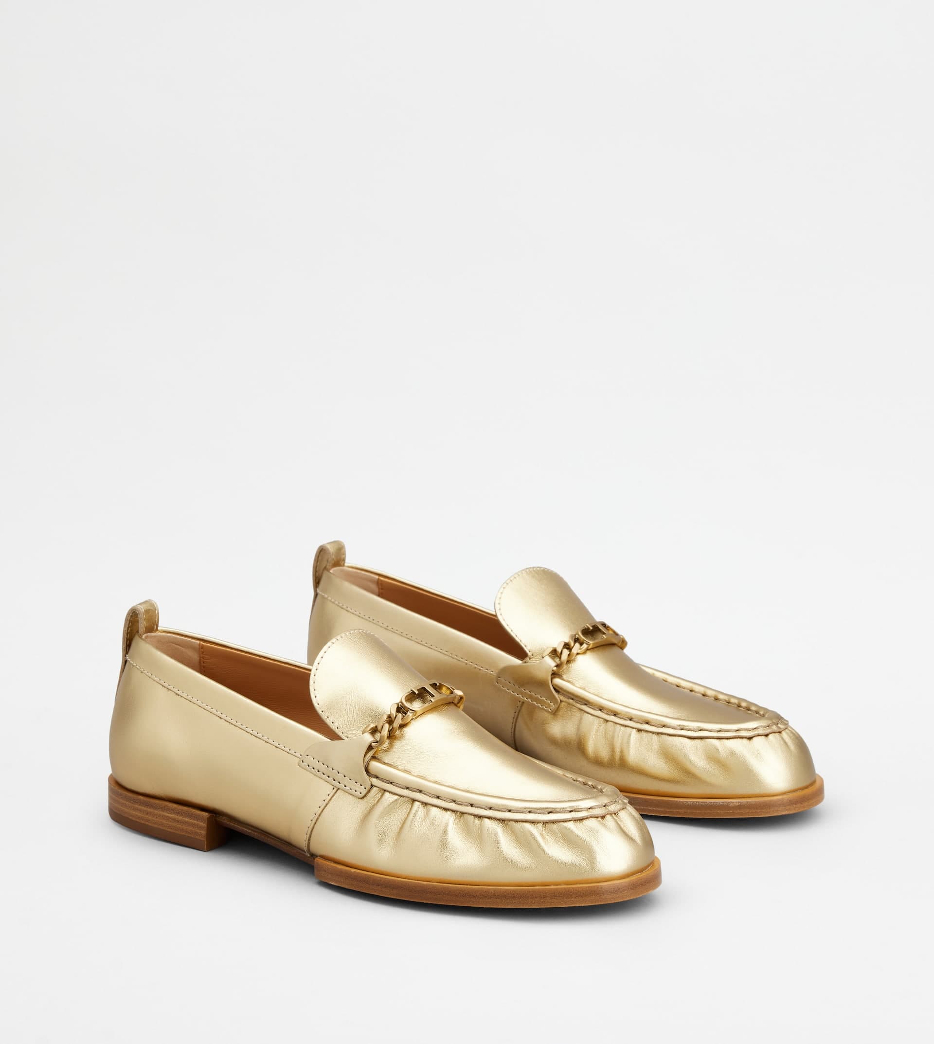 Loafers in Leather — Gold — XXW19K0HC80KACG205