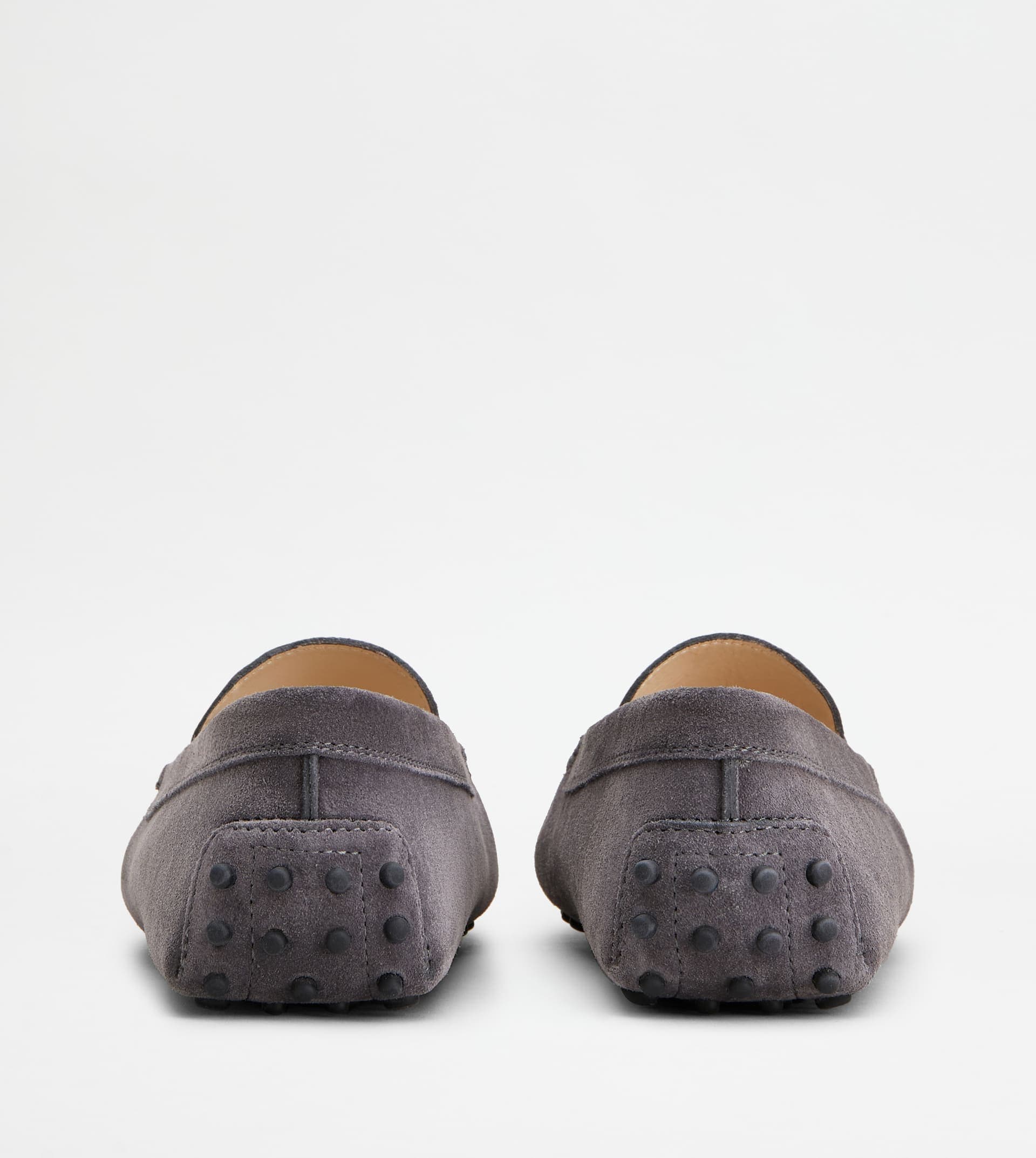 Gommino Driving Shoes in Suede — Grey — XXW00G00010RE0B800