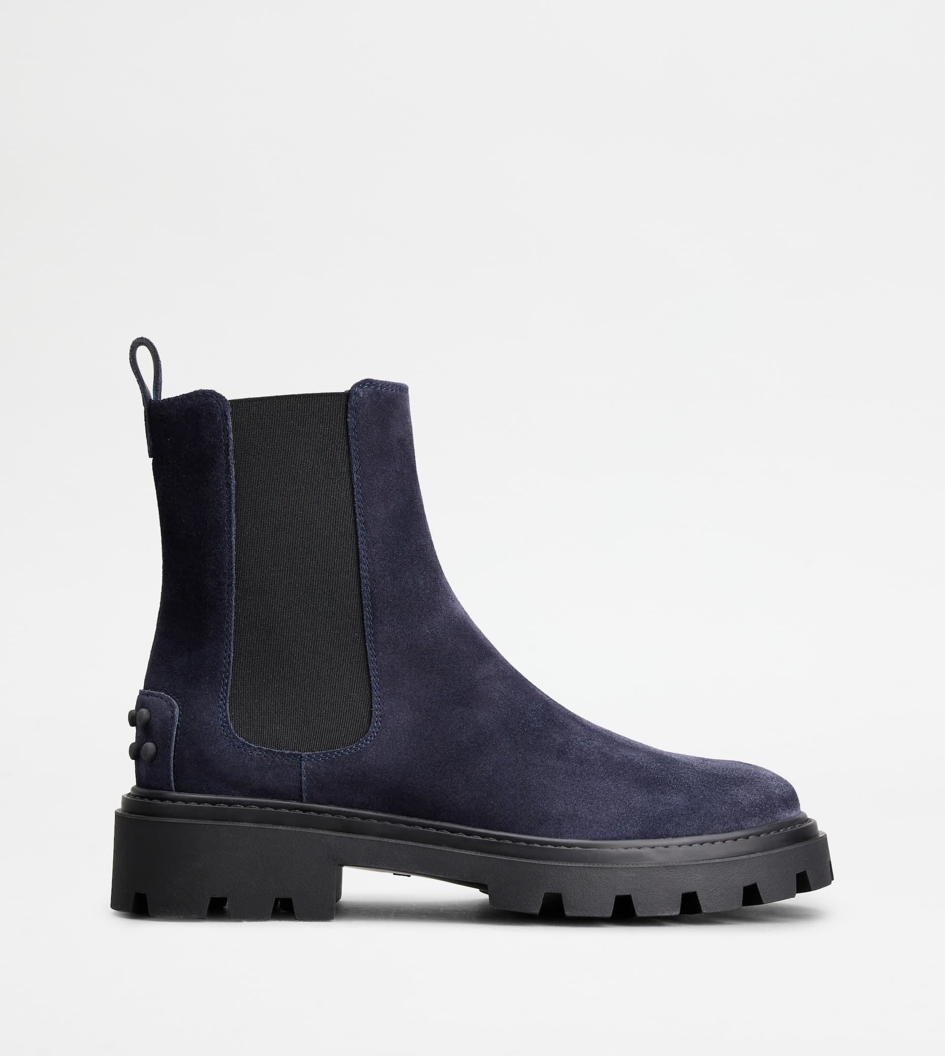 Chelsea Boots in Suede — Blue — XXW08J0GF90BYEU824