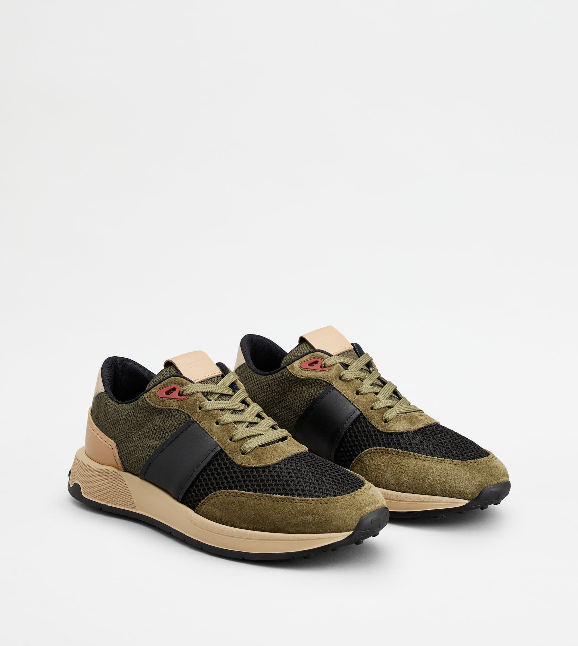 Sneakers in Leather — Green — XXM63K0GT70QF6KP14