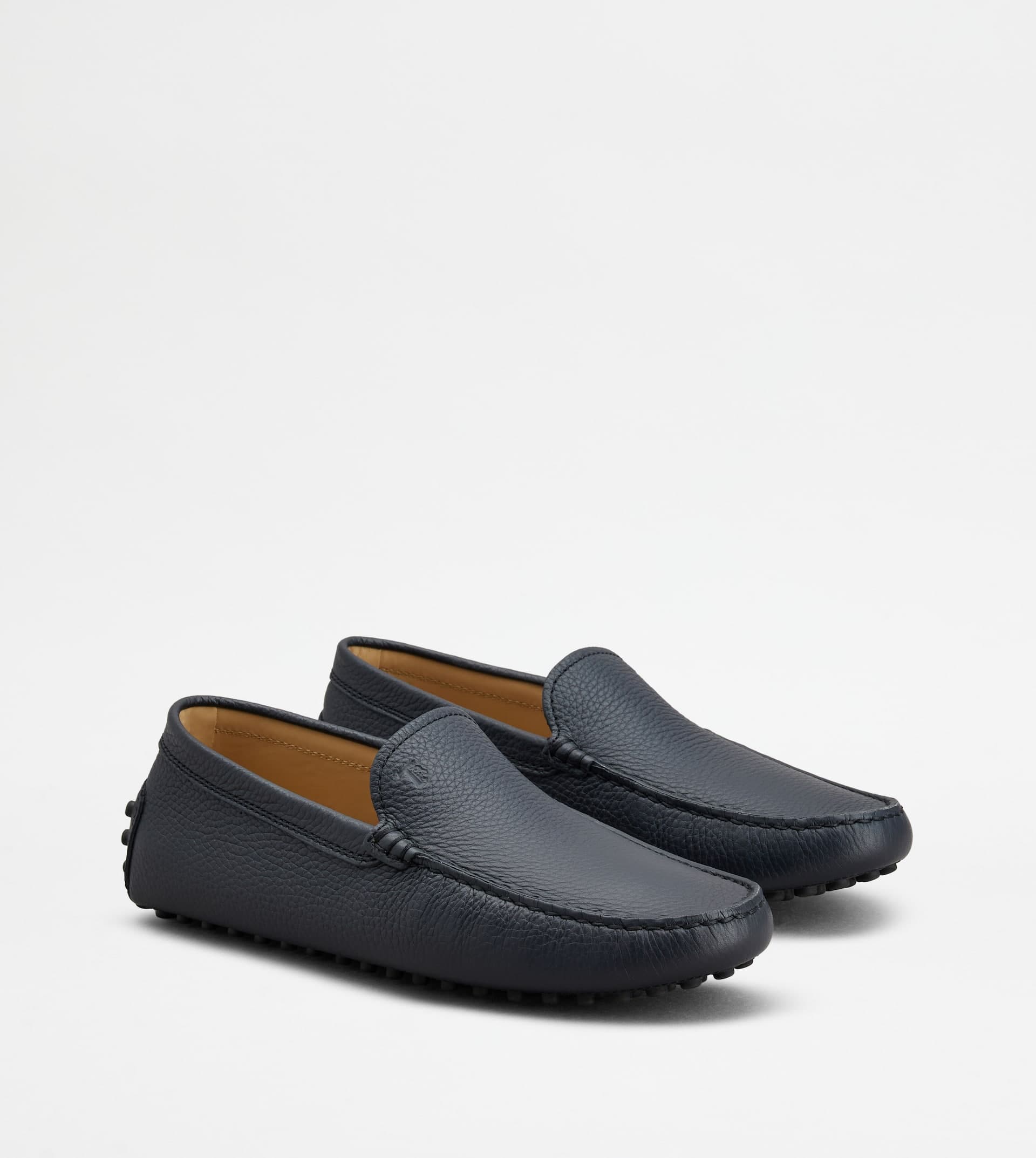 Gommino Driving Shoes in Leather — Blue — XXM64C00040EK0U801