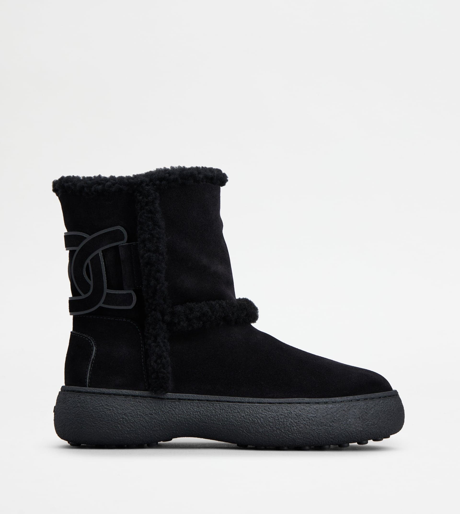 W. G. Ankle Boots in Suede — Black — XXW09J0HQ60I0XB999