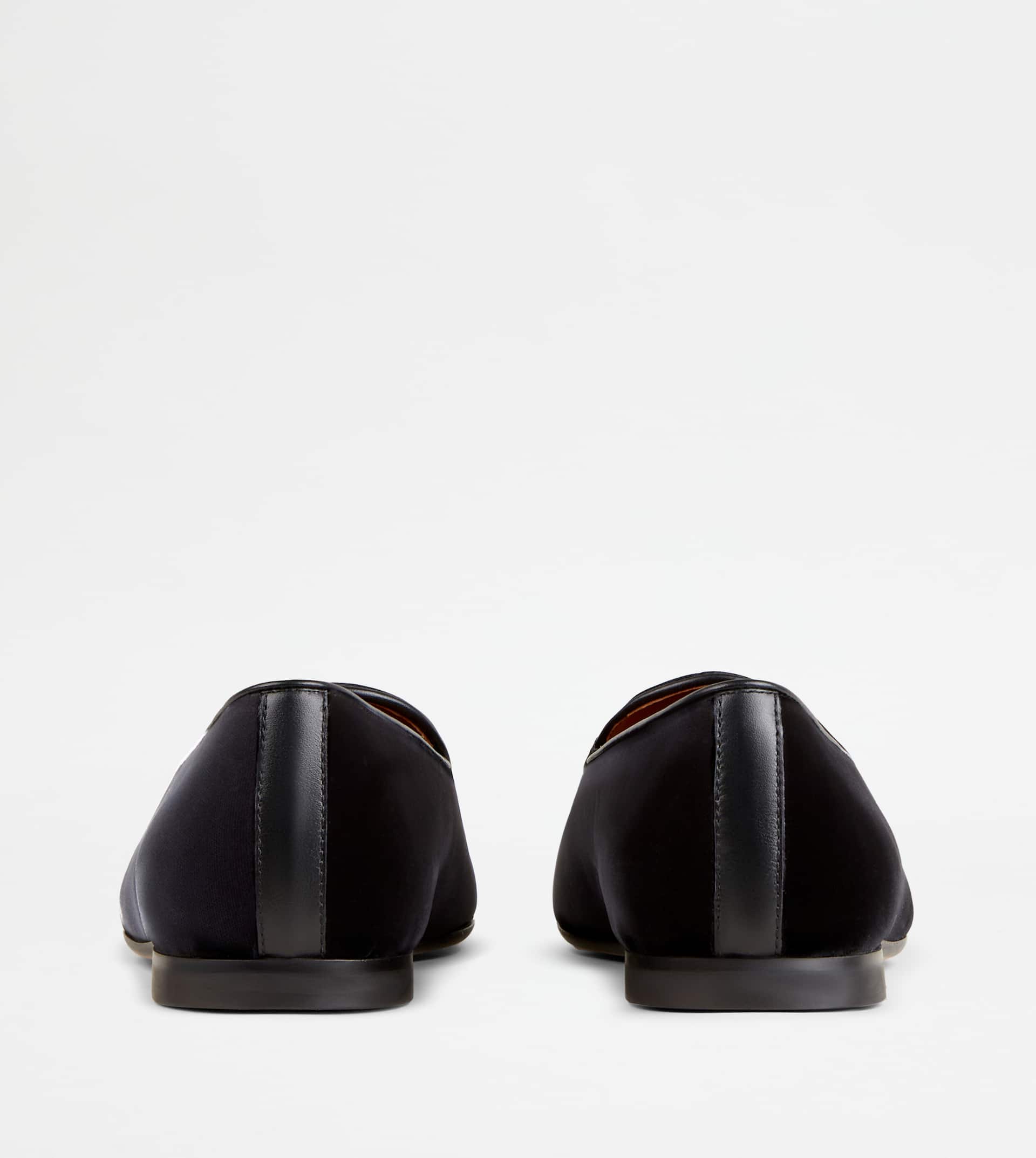 Loafers with Tassels in Velvet — Black — XXM38K0HG10I19B999