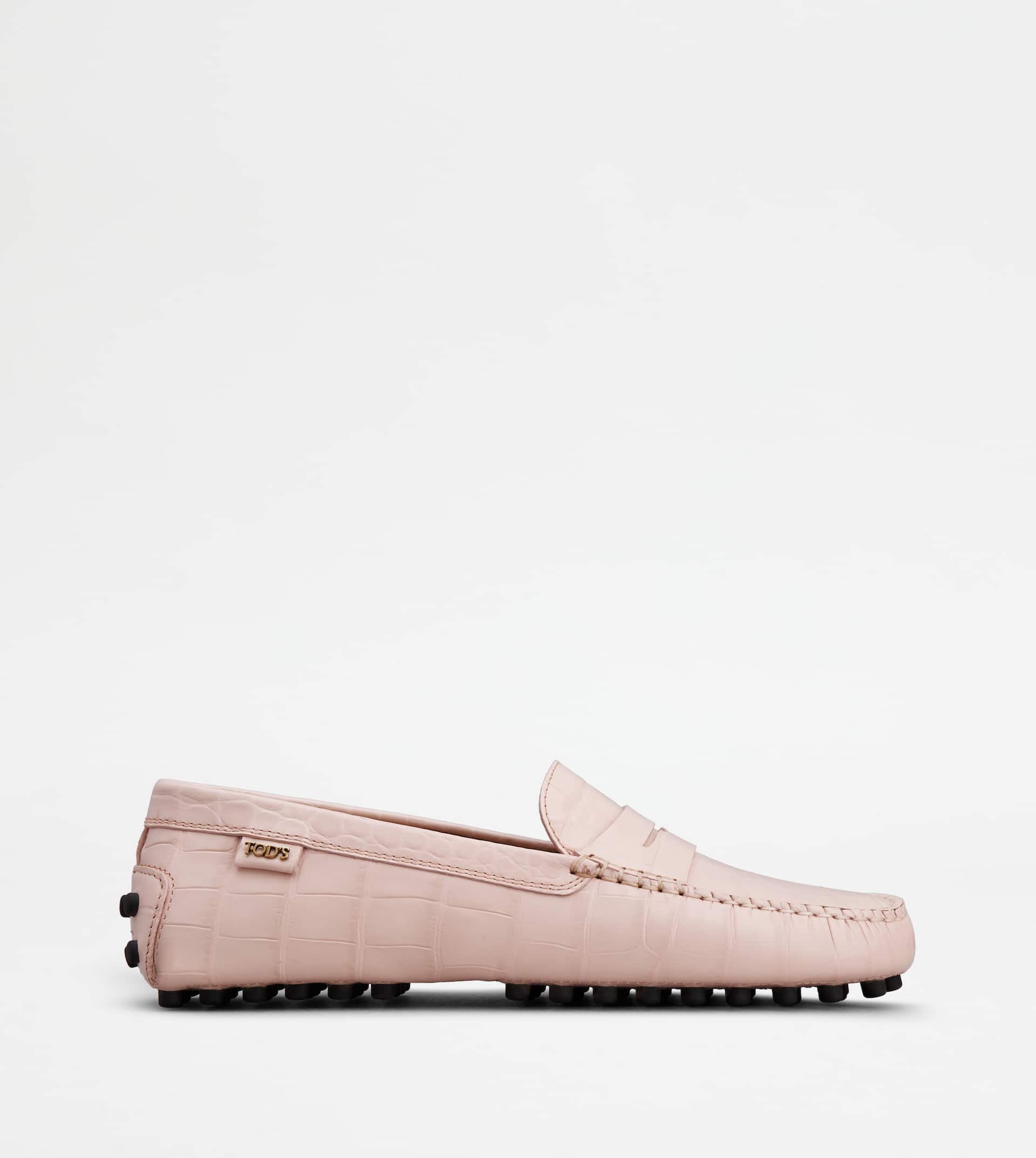 Gommino Driving Shoes in Leather — Pink — XXW22L00010WENM413