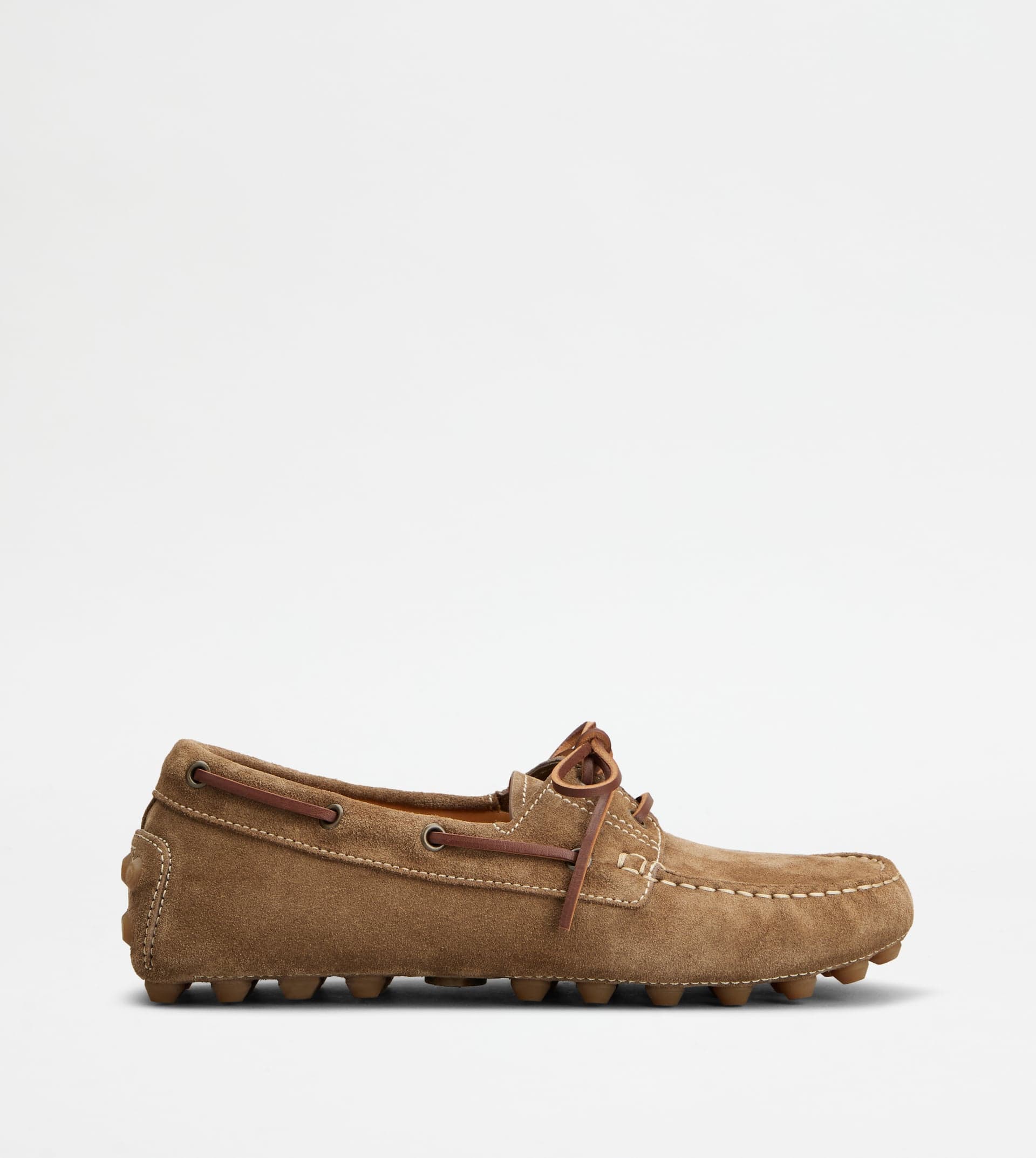 Boat Gommino Bubble in Suede — Brown — XXM52K05300RE0S818