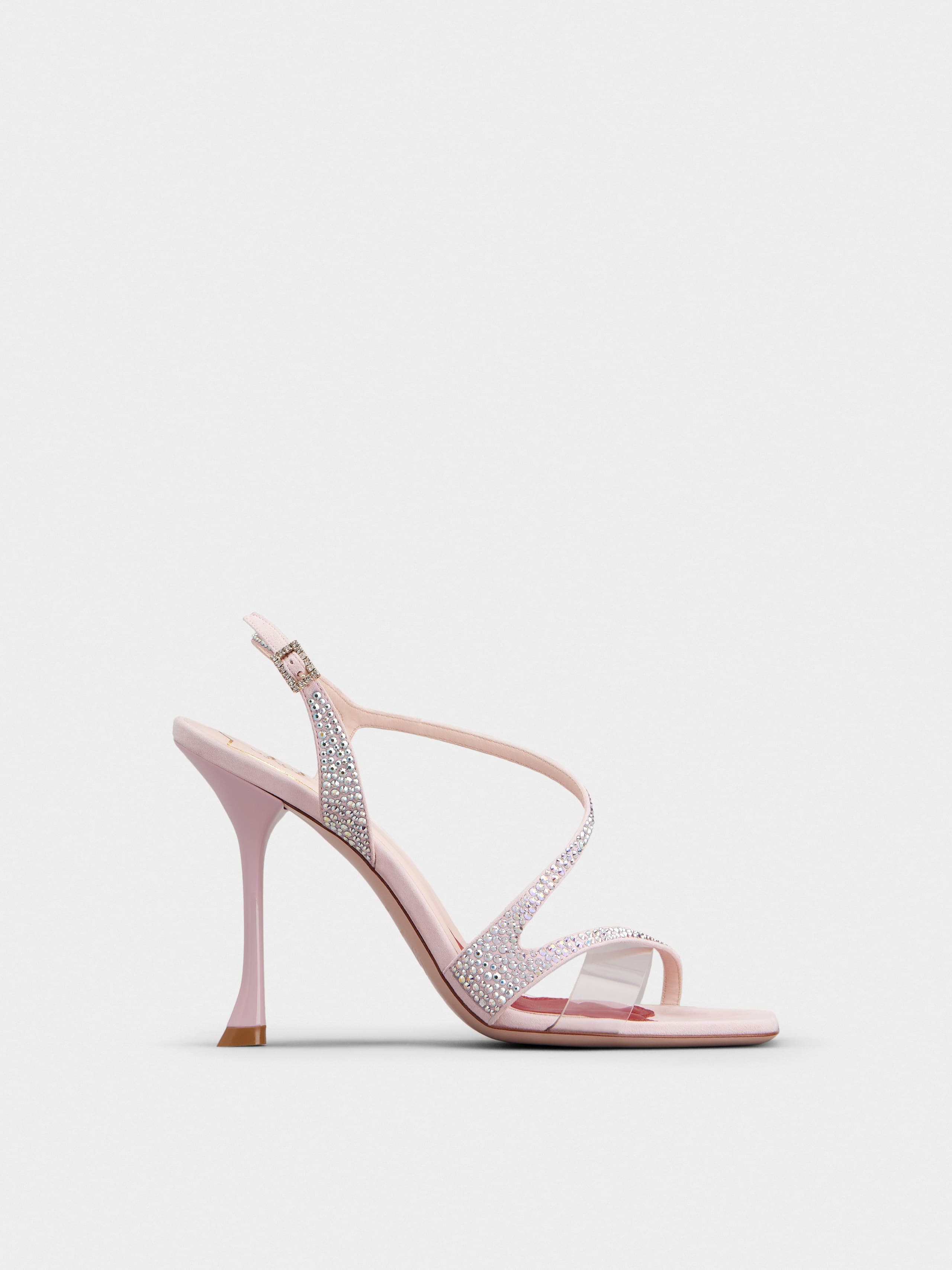 I Love Vivier Bling Sandals in PVC and Suede — RVW62235490S6L1U14