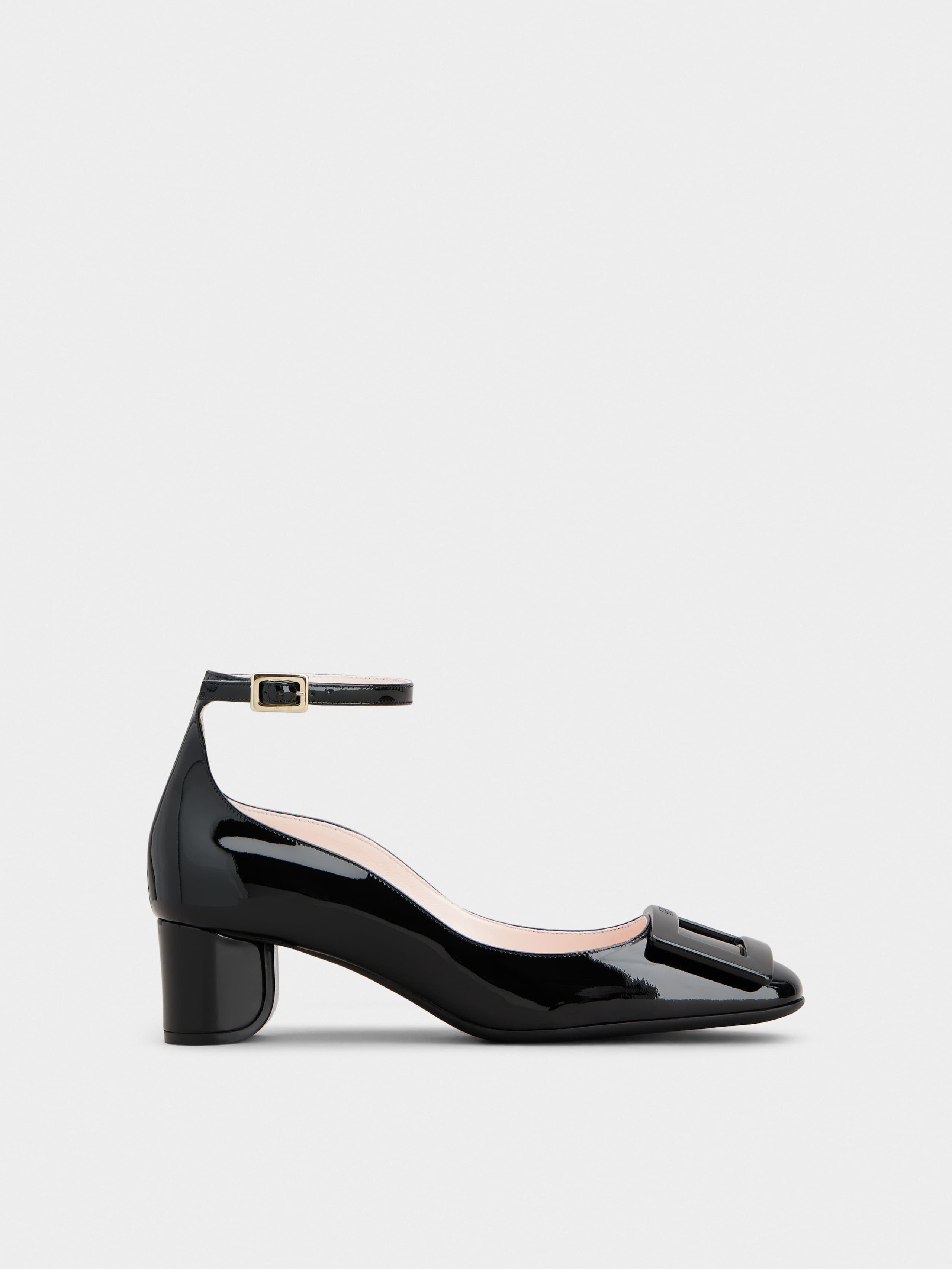 Ankle Strap U Look Pumps in patent leather — RVW76141300D1PB999