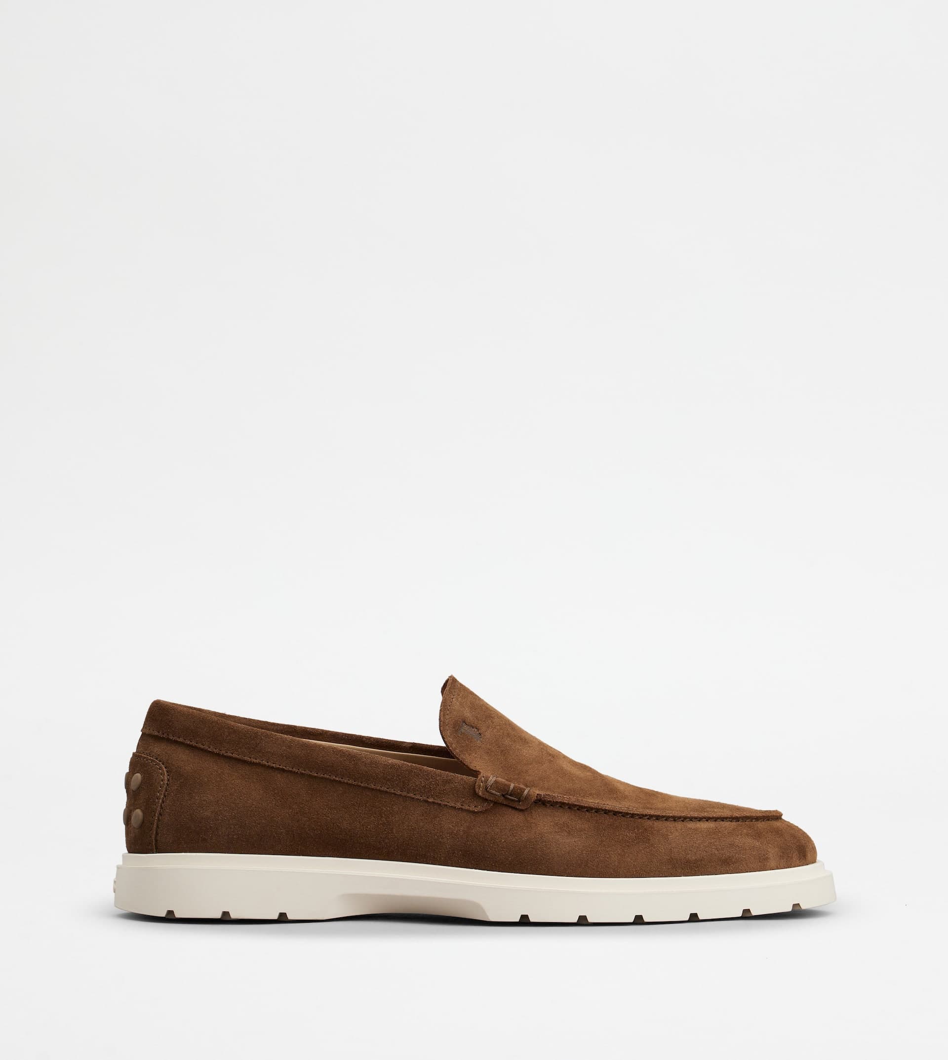 Slipper Loafers in Suede — Brown — XXM59K00040RE0S818
