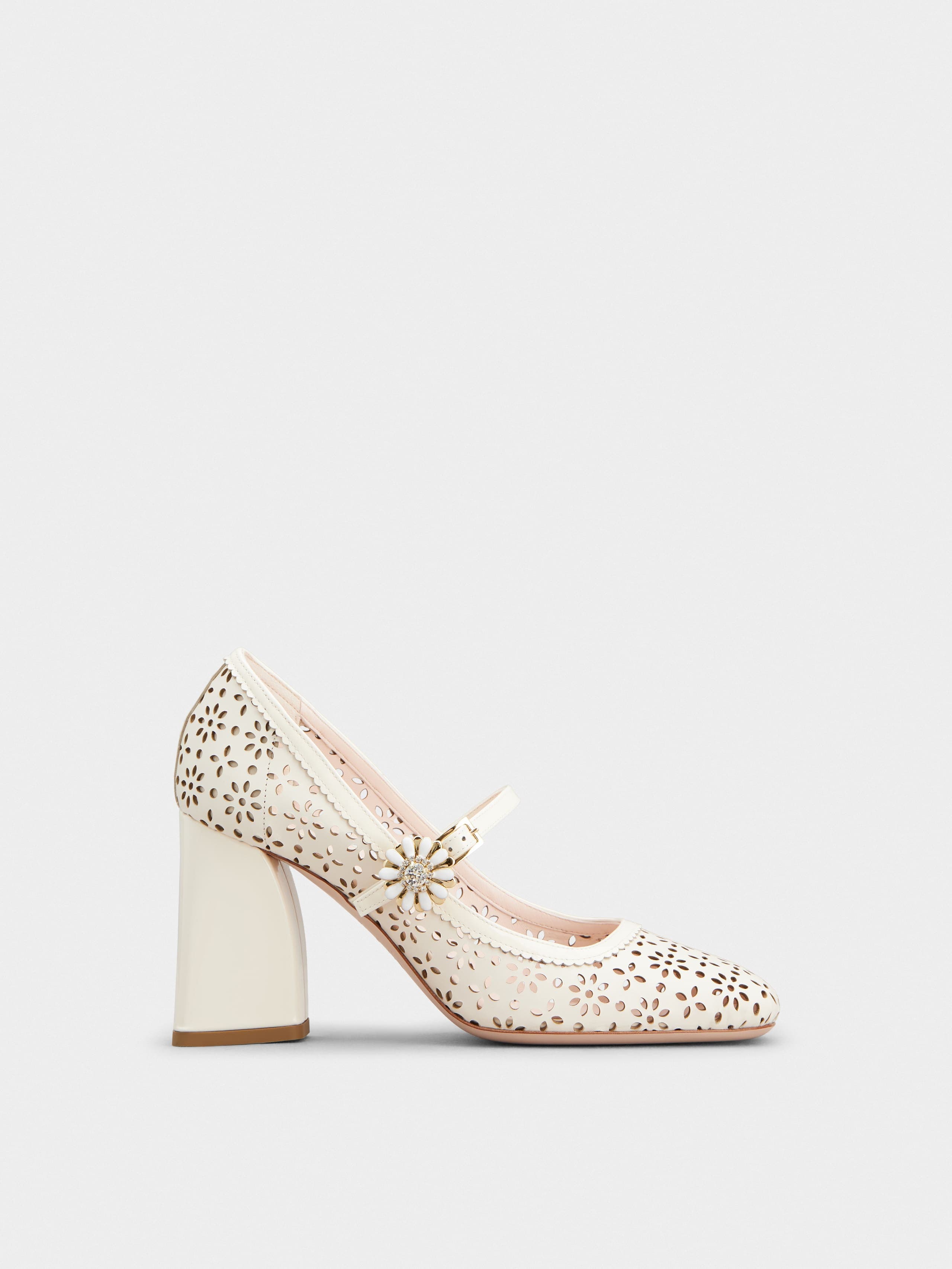Très Vivier Mary Jane Pumps in leather — RVW76641260CH5C019
