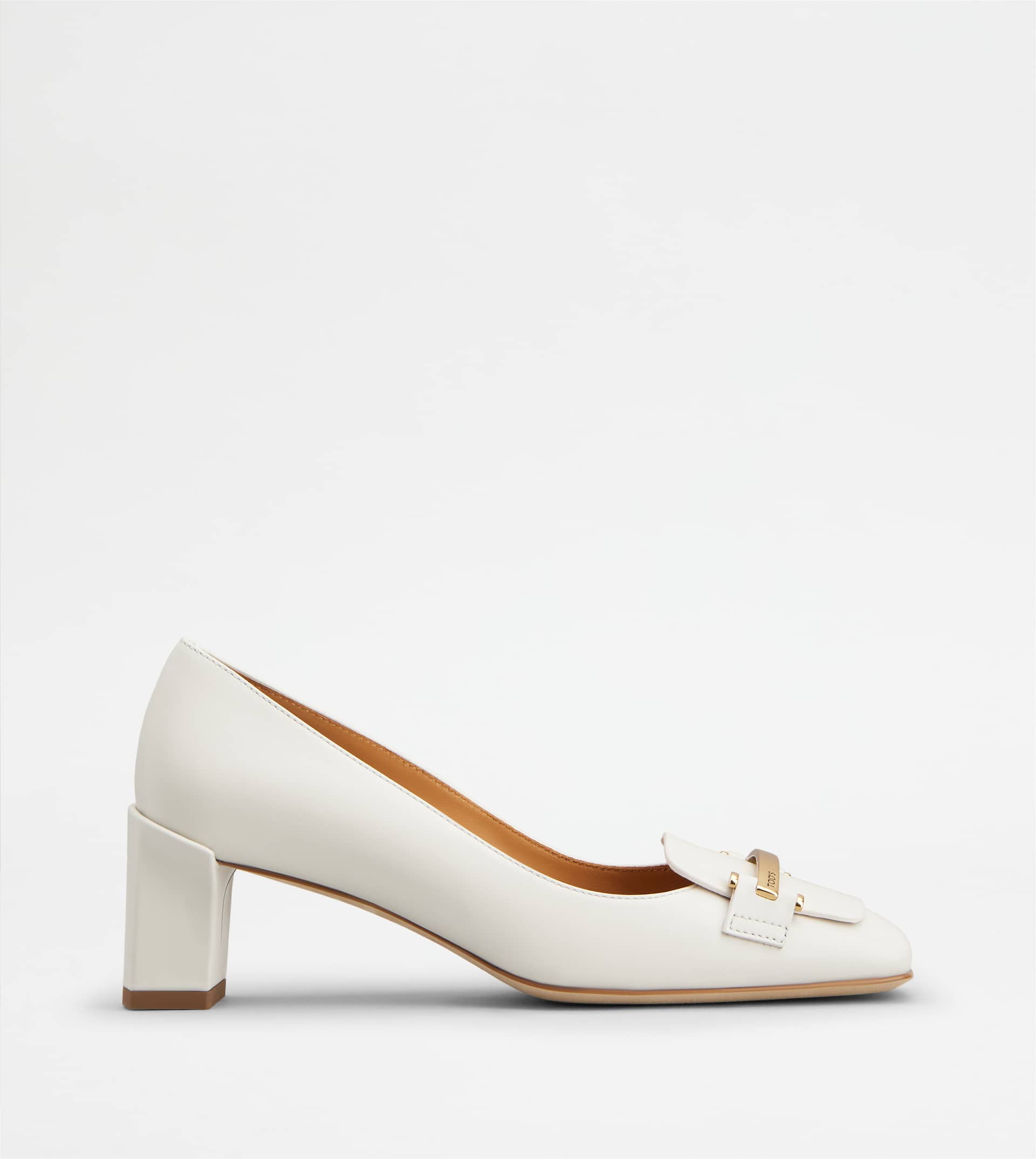 Pumps in Leather — White — XXW63L0JE20SMXB015