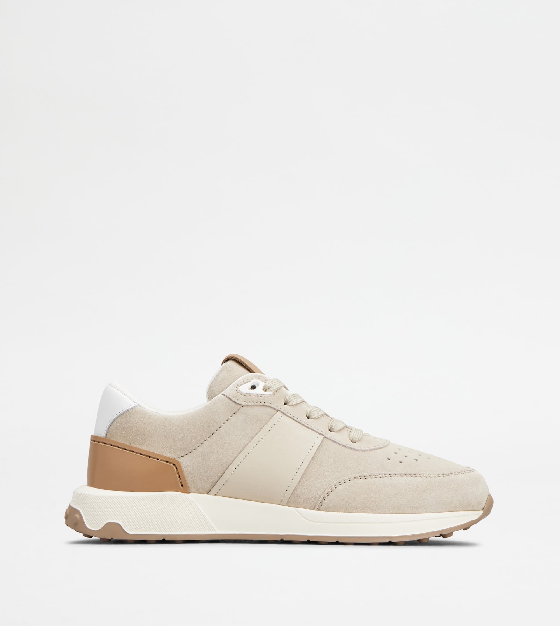 Sneakers in Suede — Beige, Brown — XXM63K0GT80SOB0DK1