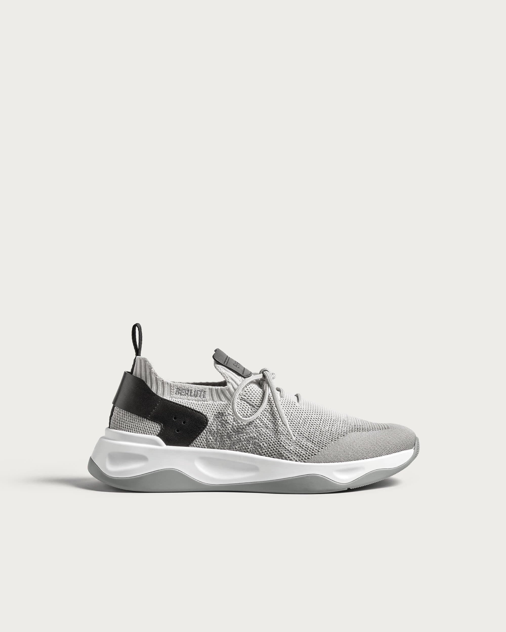 Shadow Knit And Calf Leather Sneaker — S6011-ZE1